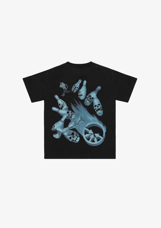 'Bowling Alley' Black Tee Shirt