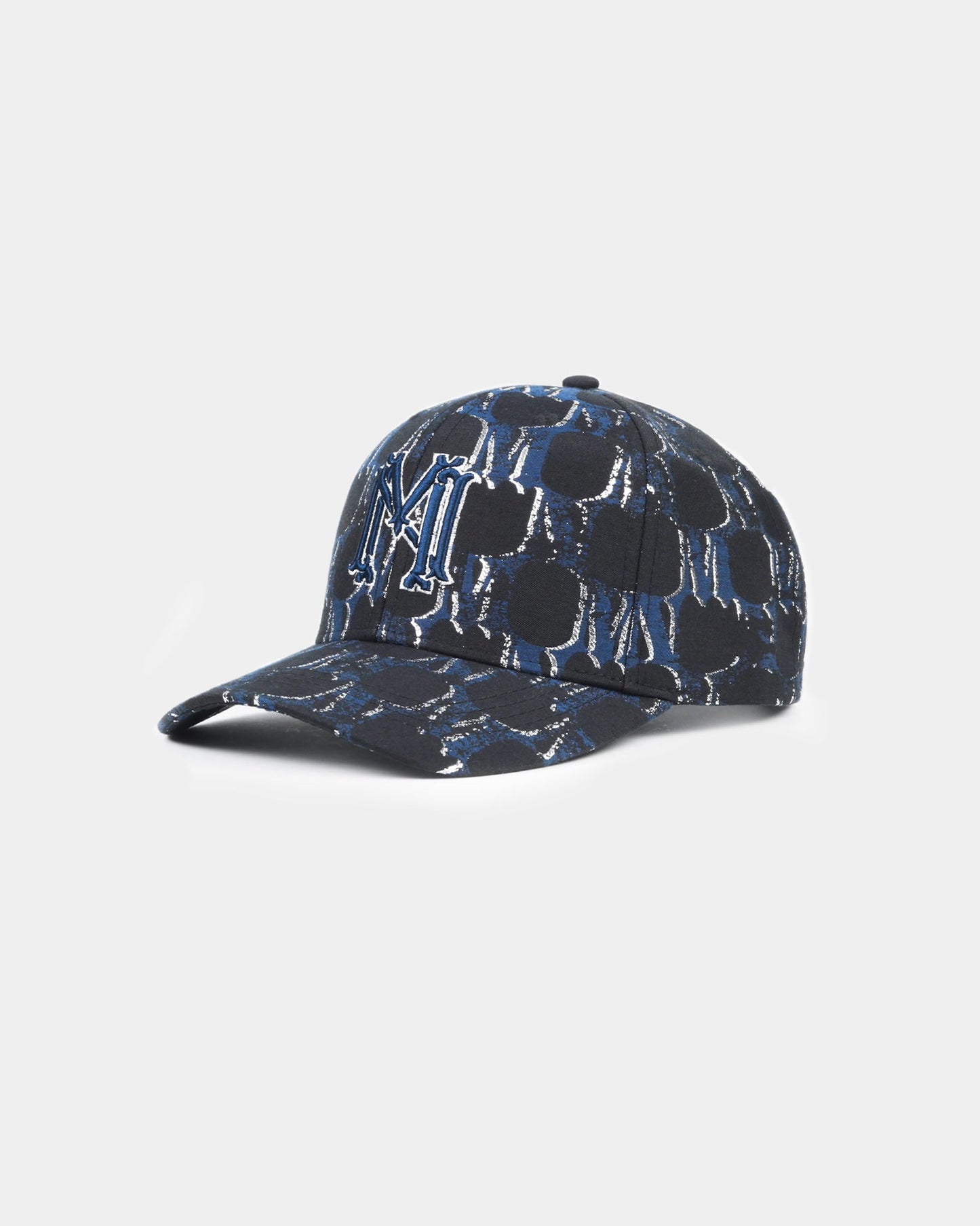 Jacquard monogram blazon hat