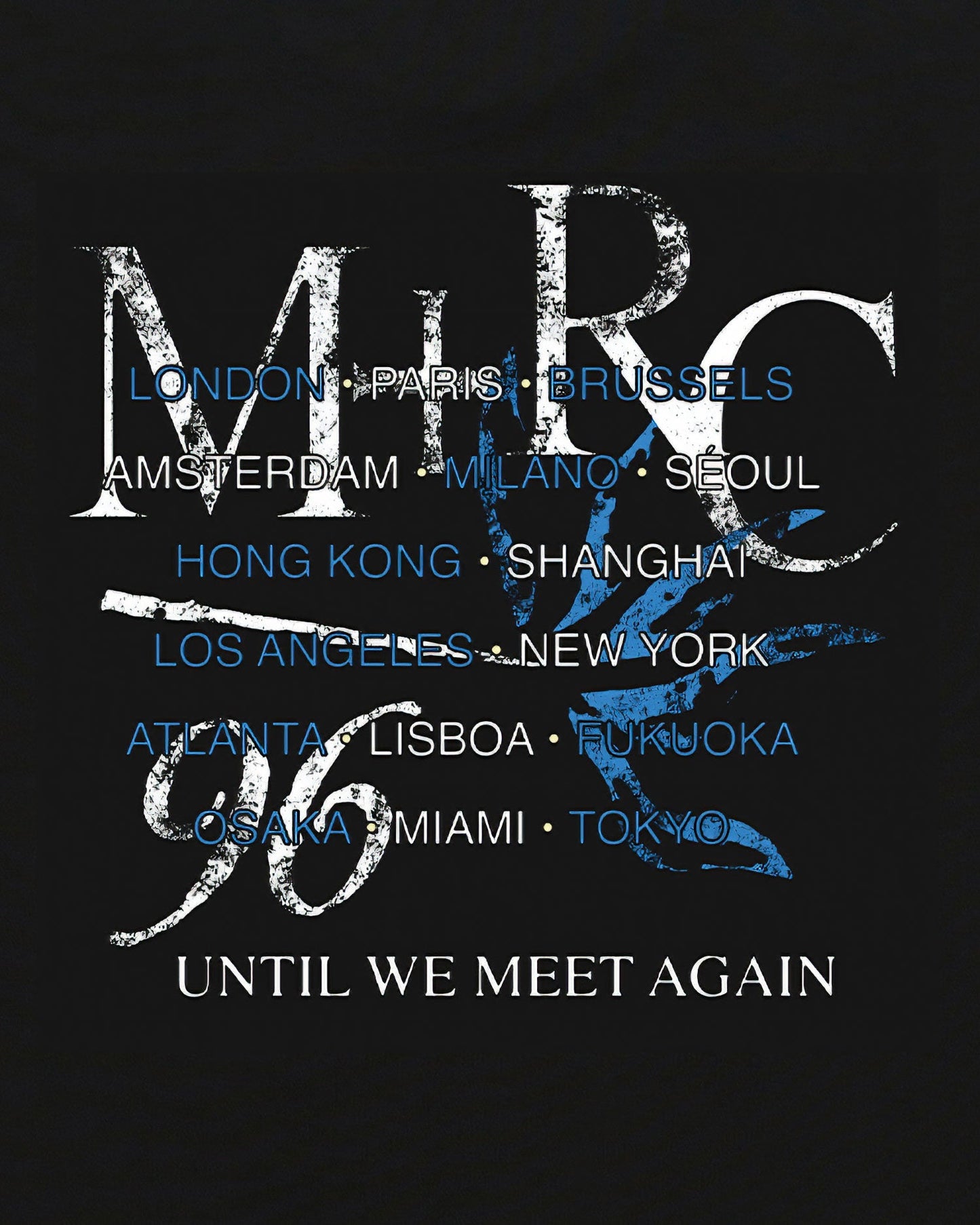 10 Years Tour Black Tee - mrcnoir