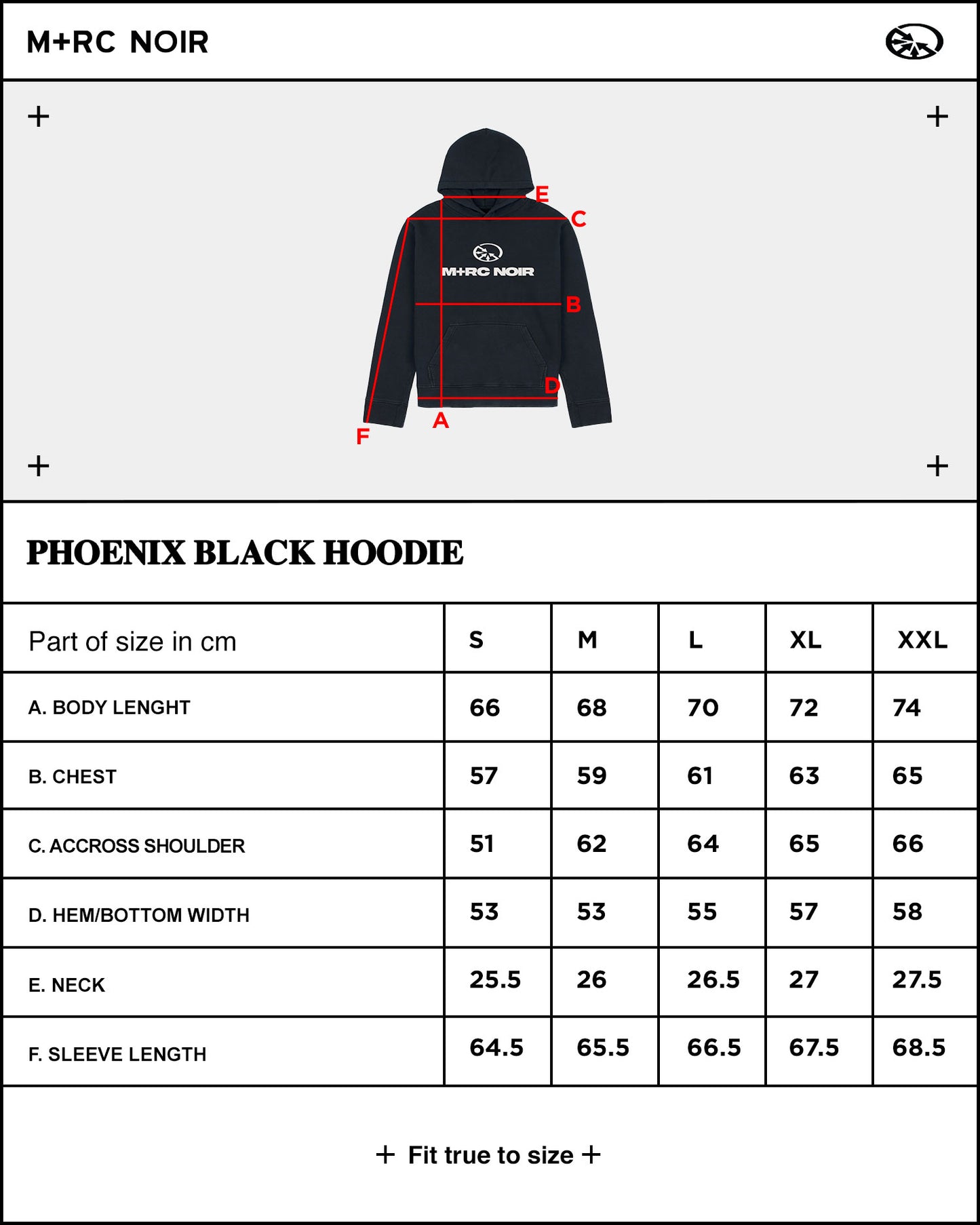 Phoenix Black Hoodie