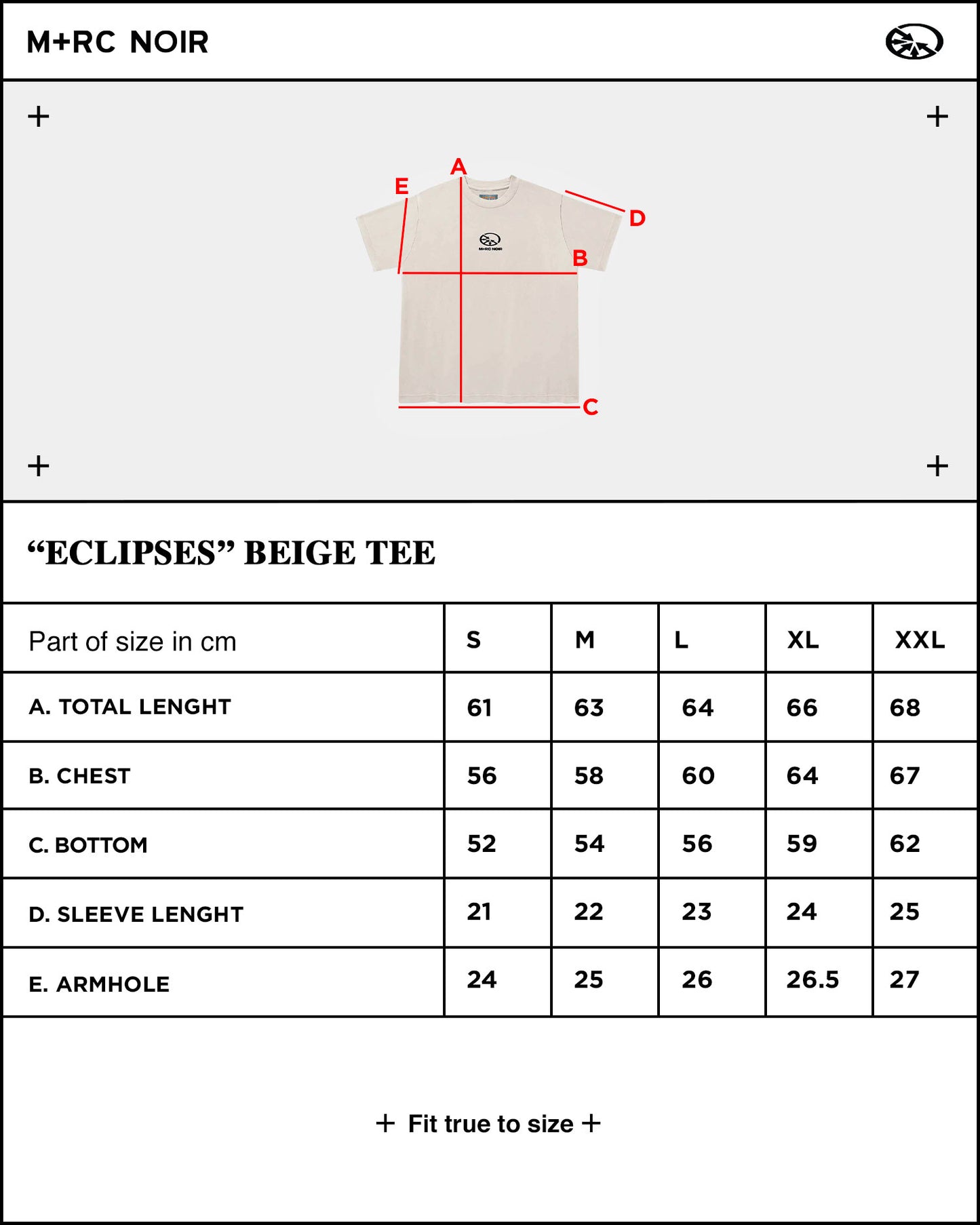 "Eclipses" Beige Tee