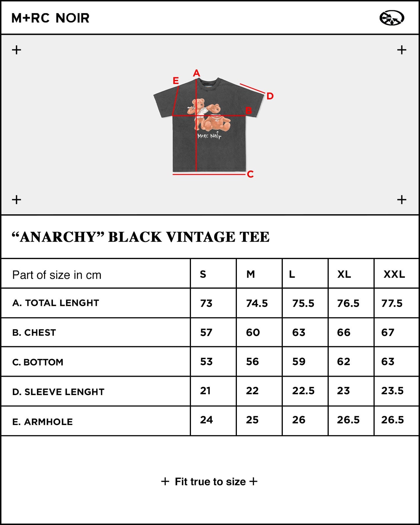 "Anarchy" Vintage Black Tee - mrcnoir