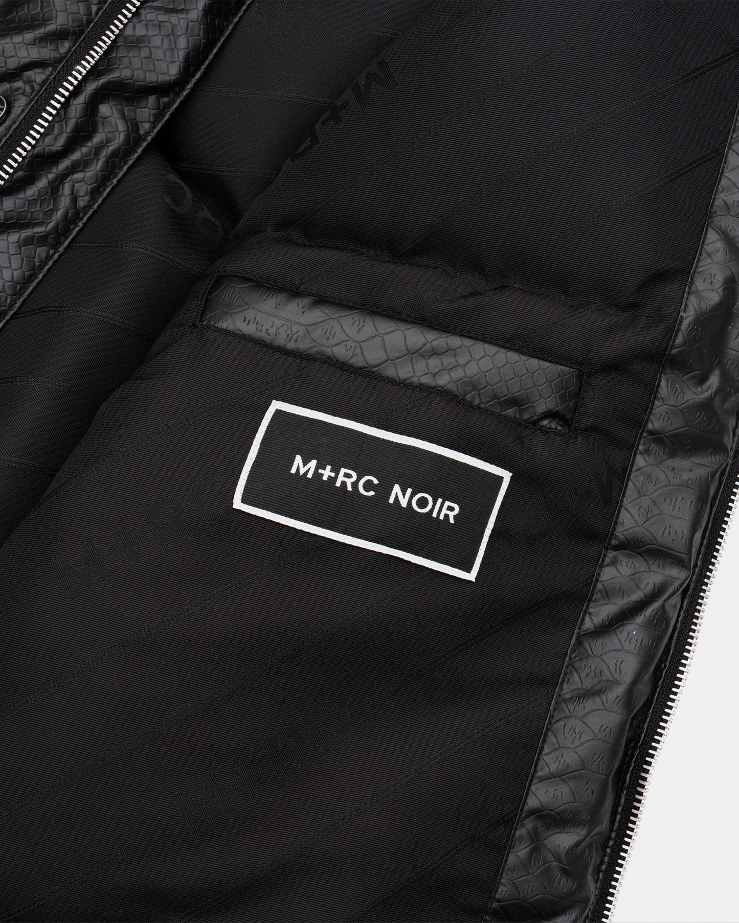 “Baby Alligator” Goose Down Black Vest - mrcnoir