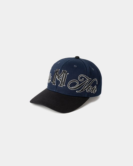 "Black and Navy Butterfly" Blazon Hat - mrcnoir