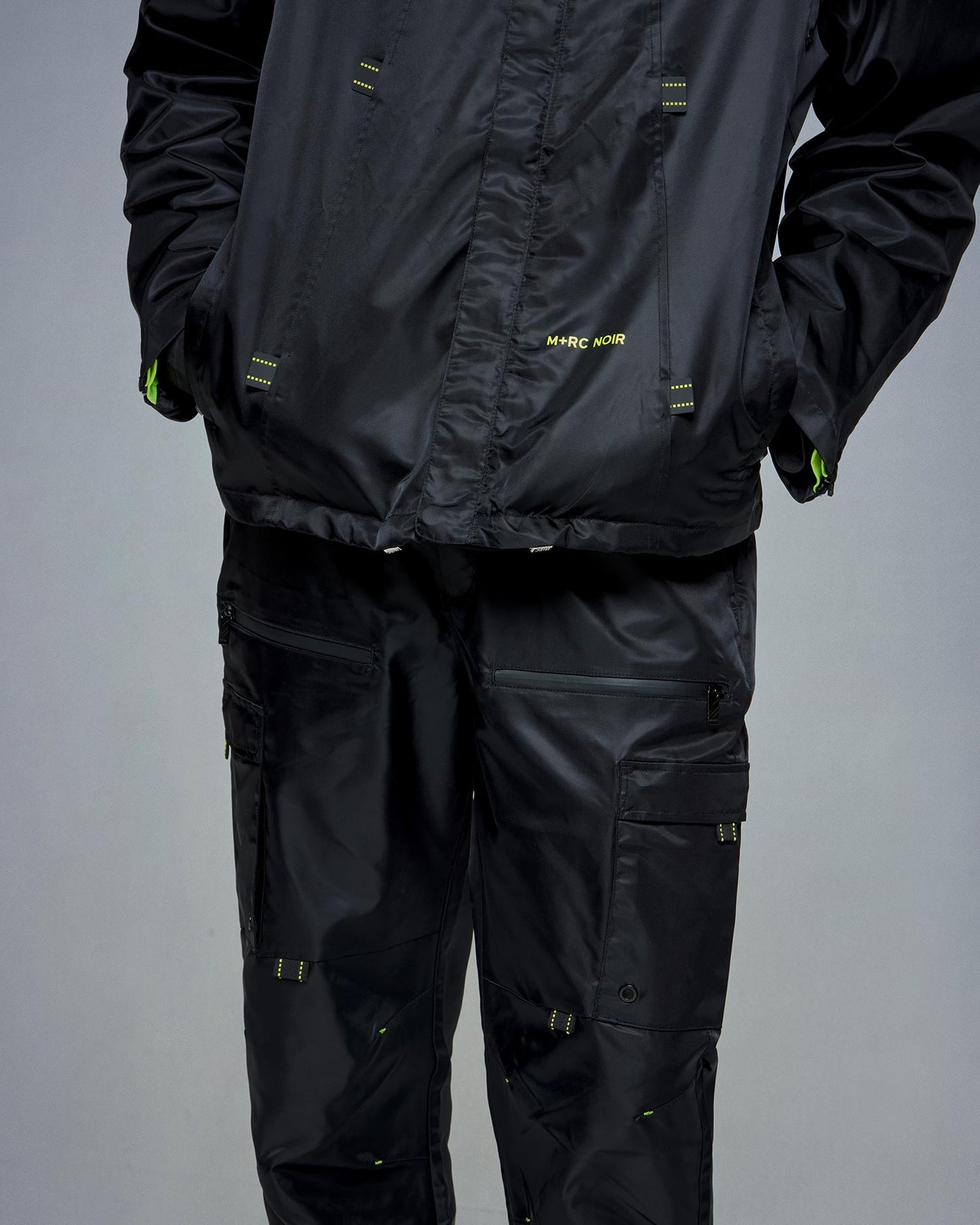 Black Nylon Tactical Pants - mrcnoir