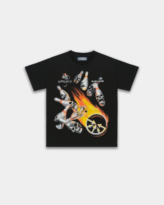 Bowling Alley Black Tee Shirt - mrcnoir