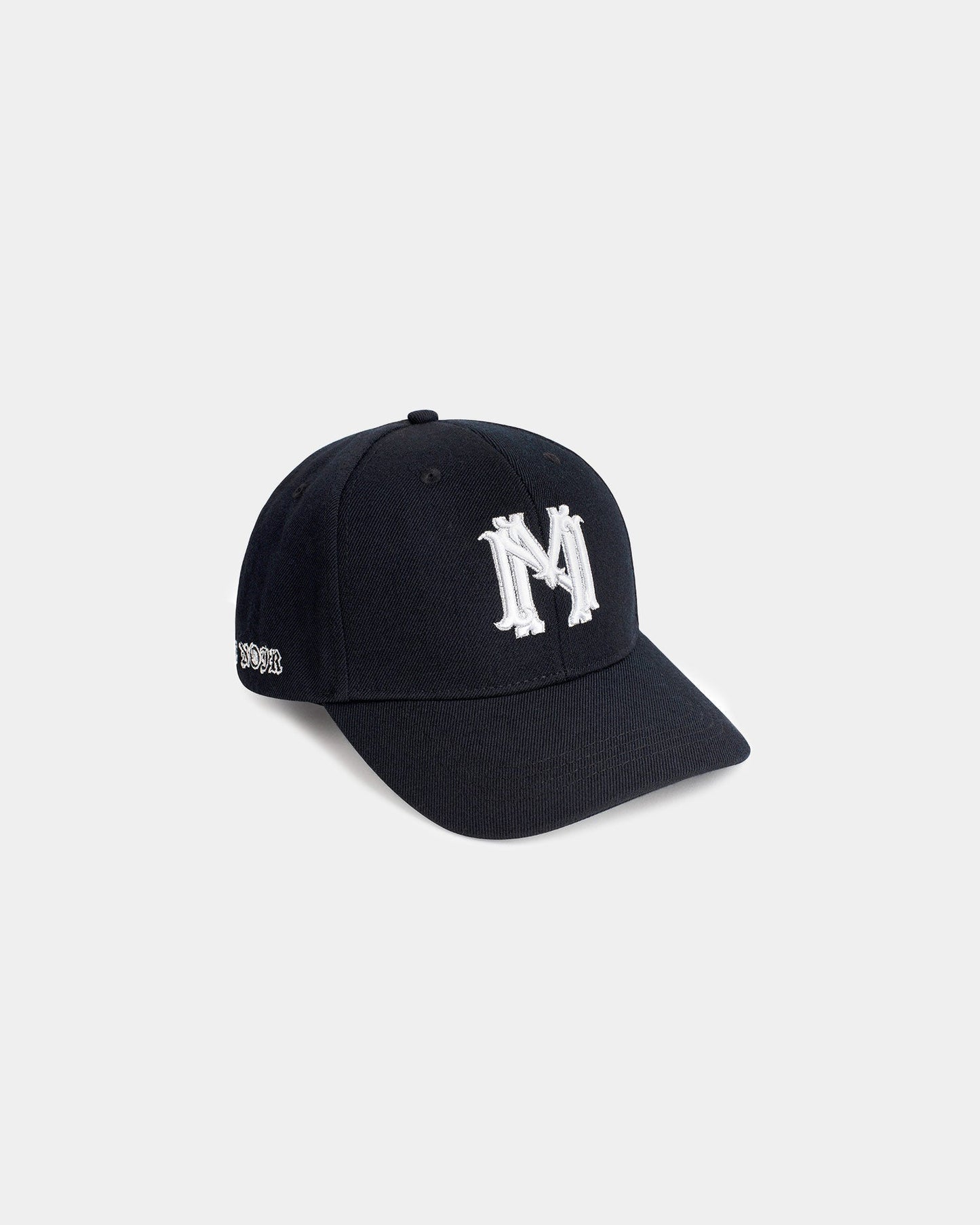 Classic pure wool twill white blazon hat - mrcnoir
