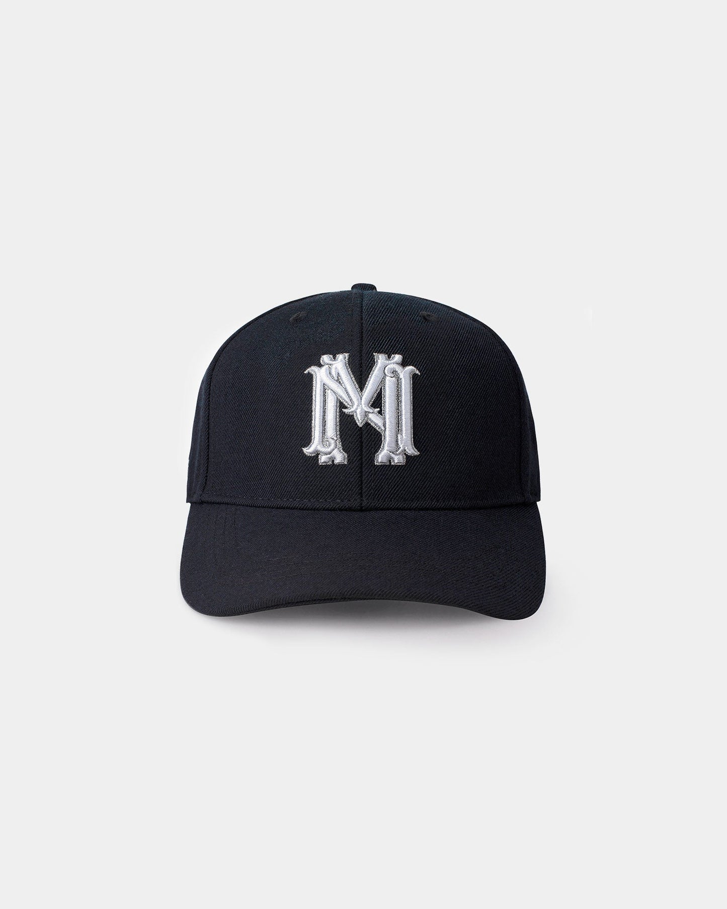 Classic pure wool twill white blazon hat - mrcnoir