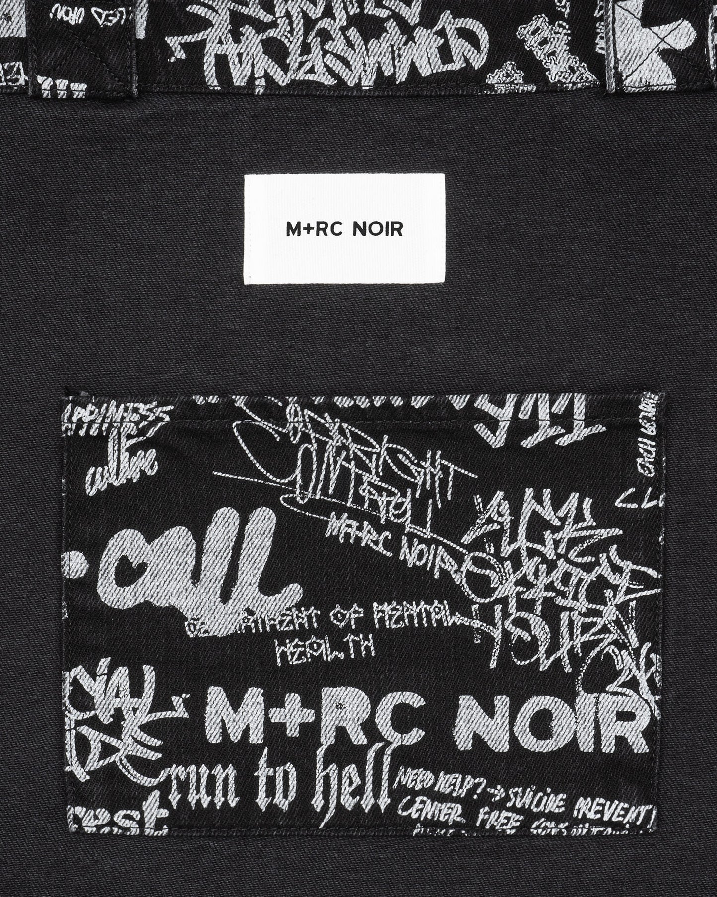 Speechless Denim Tote Bag