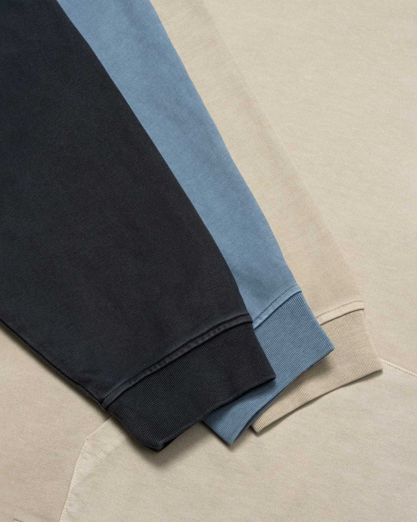 "Eclipses" Dusty Blue Hoodie - mrcnoir