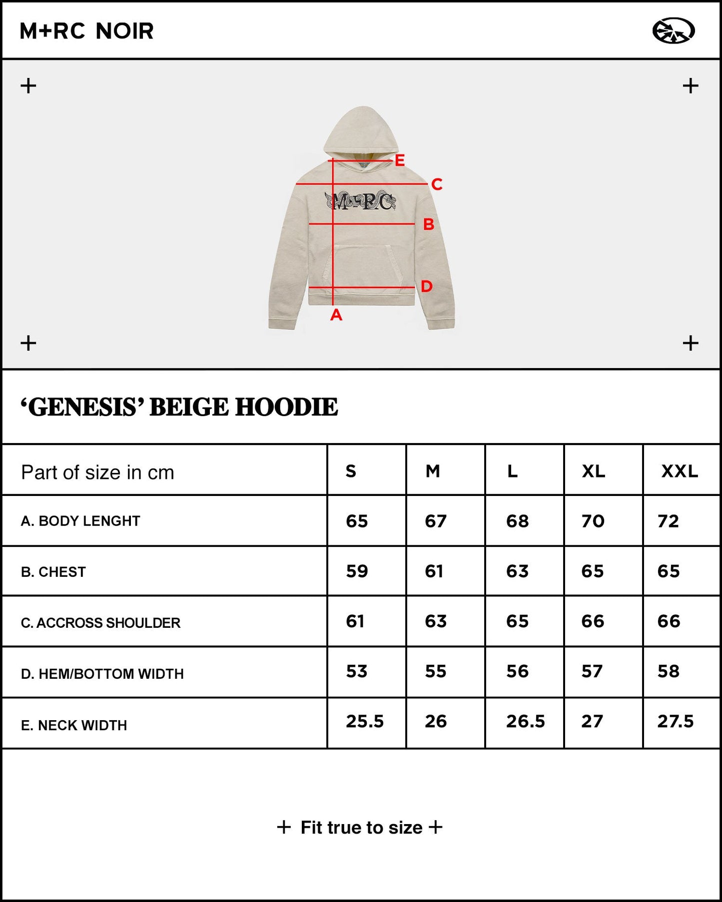 Genesis Beige Hoodie - mrcnoir