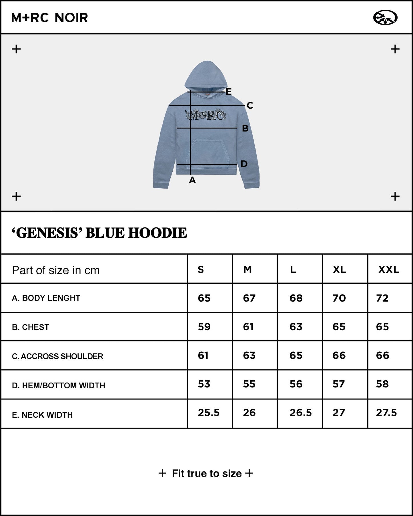Genesis Blue Hoodie - mrcnoir
