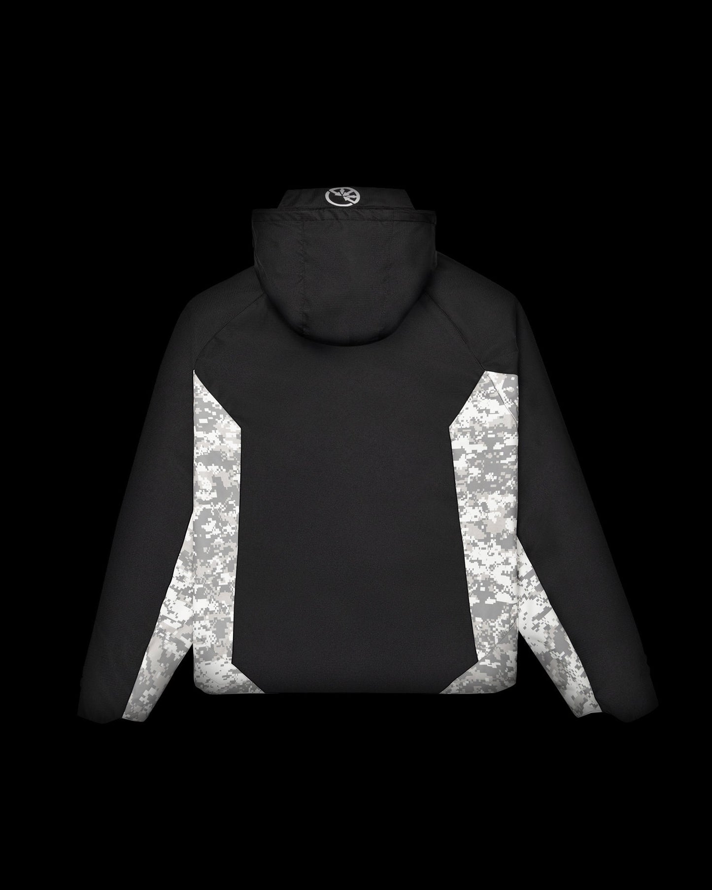 "God’s Complex" Snow Digit Camo Black Jacket - mrcnoir