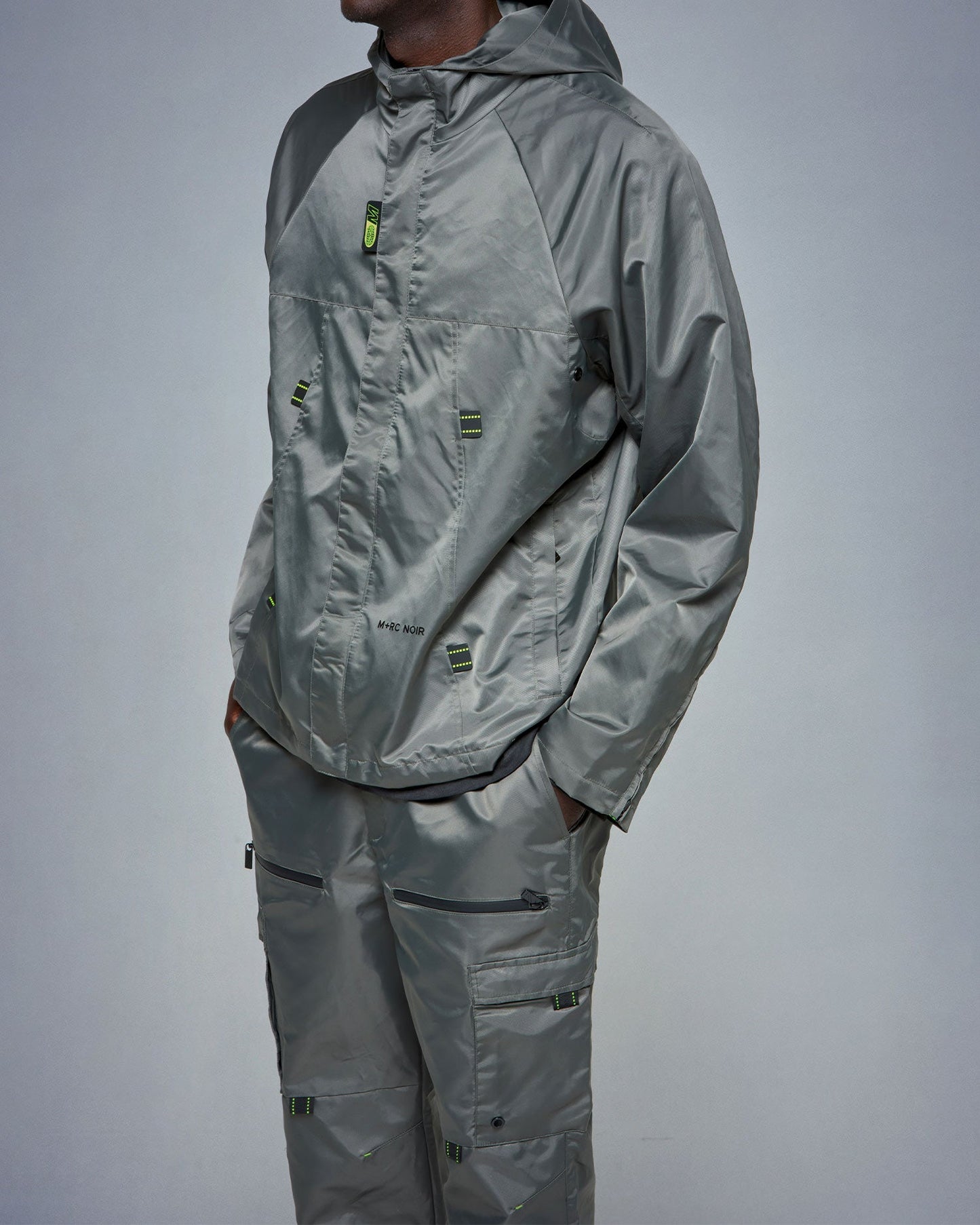 Grey Nylon Tactical Jacket - mrcnoir