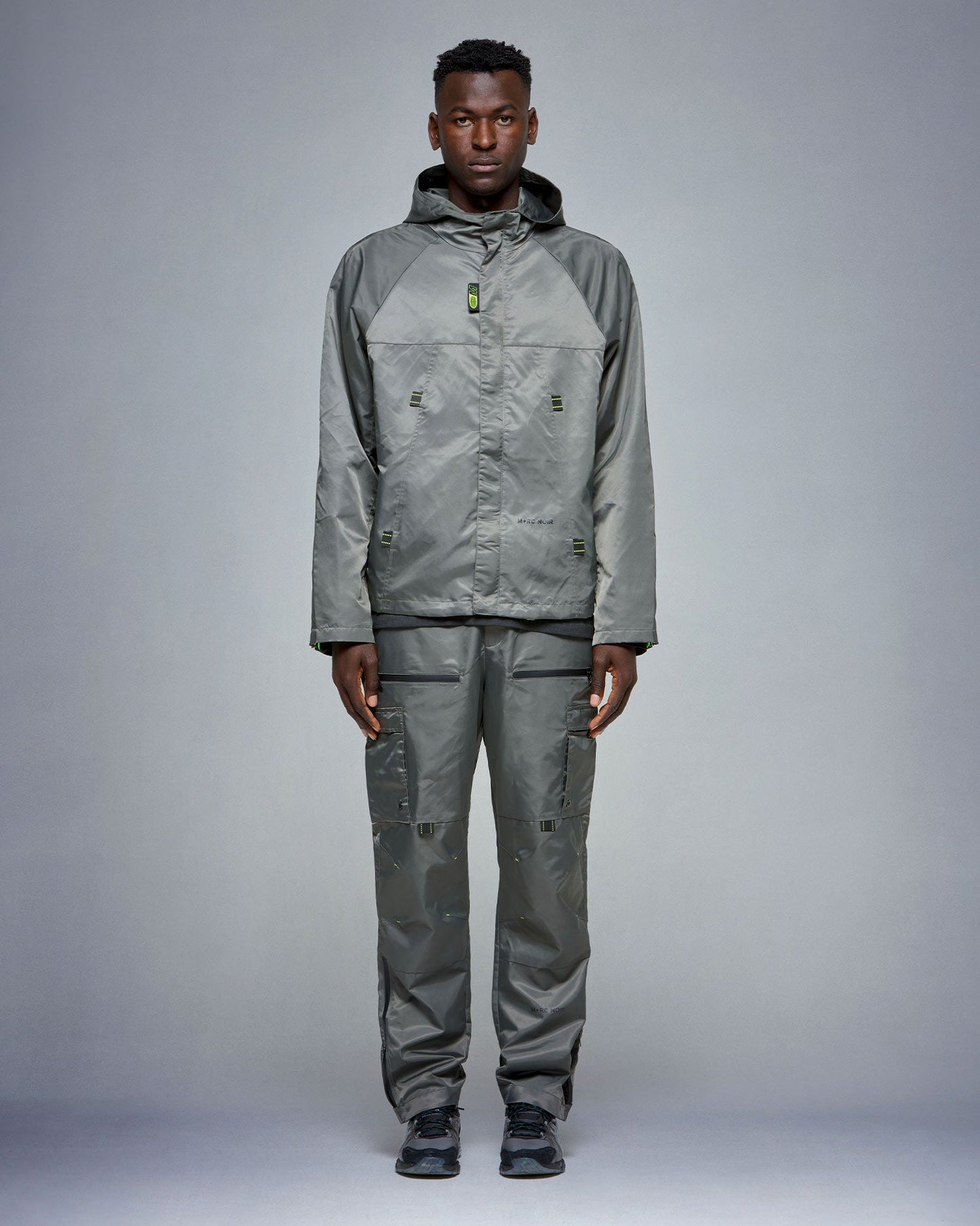 Grey Nylon Tactical Jacket - mrcnoir