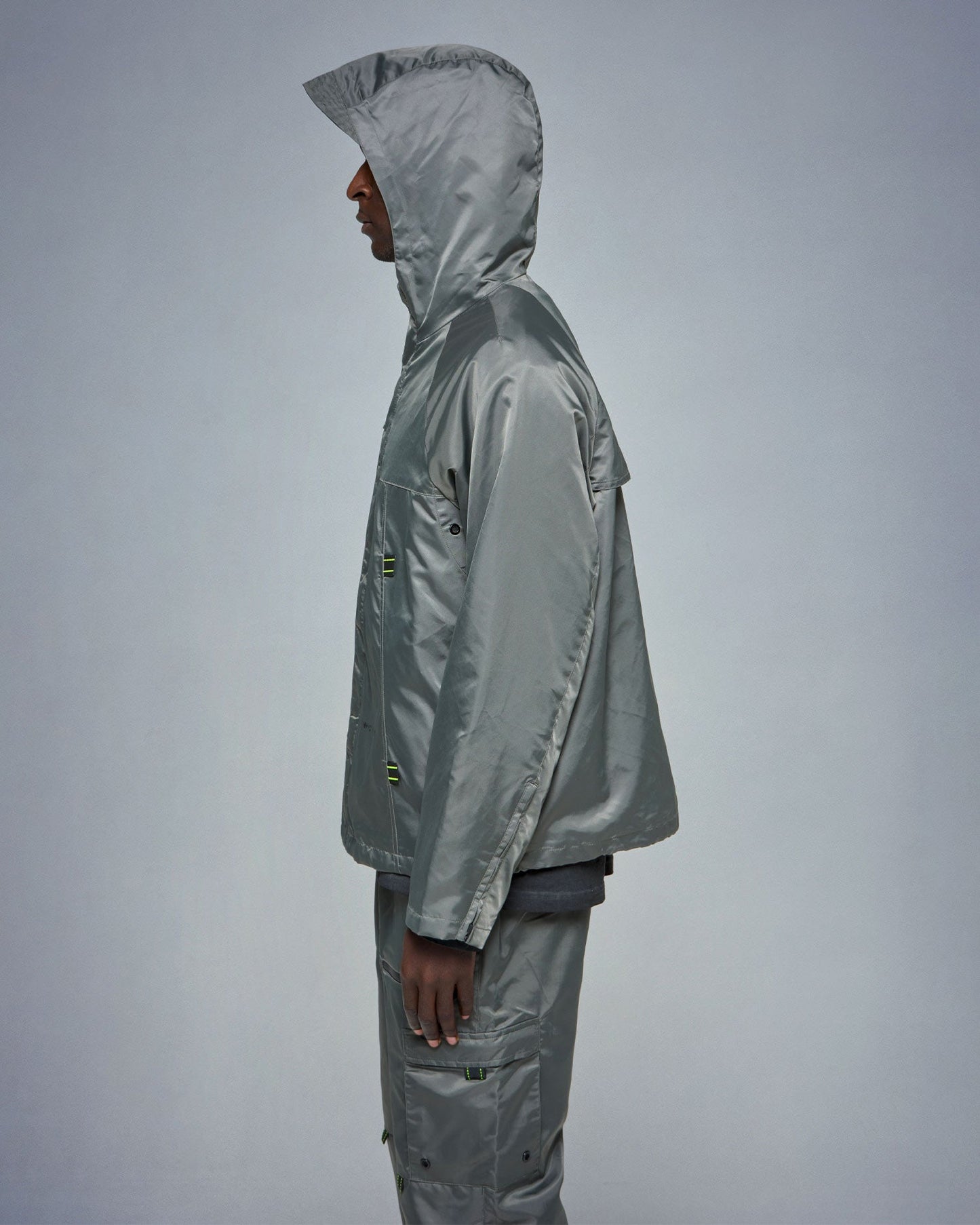 Grey Nylon Tactical Pants - mrcnoir