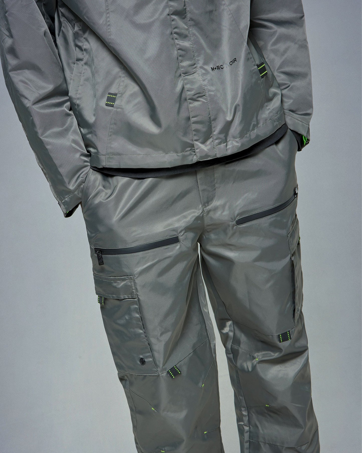 Grey Nylon Tactical Pants - mrcnoir