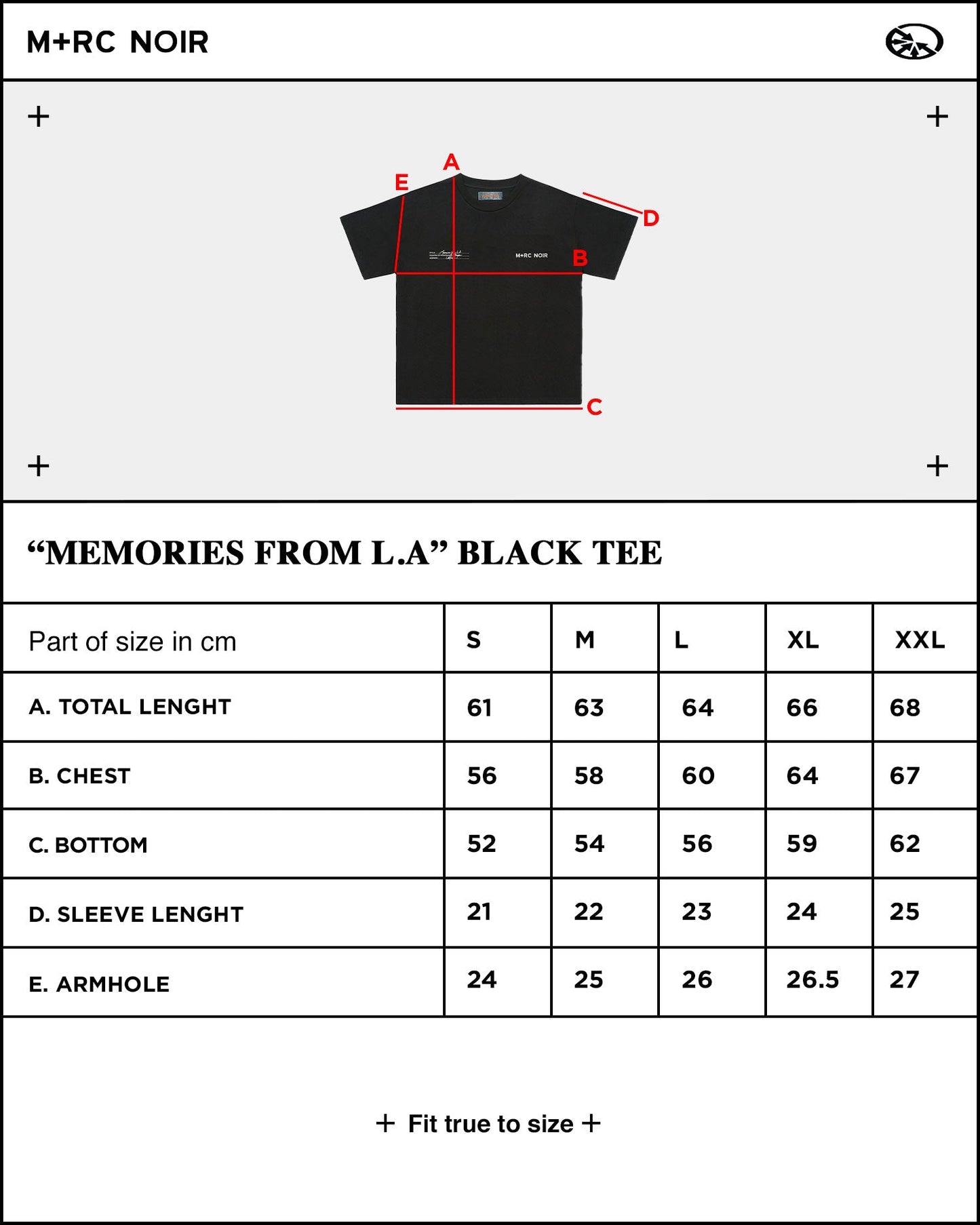 Memories From L.A Black Tee - mrcnoir
