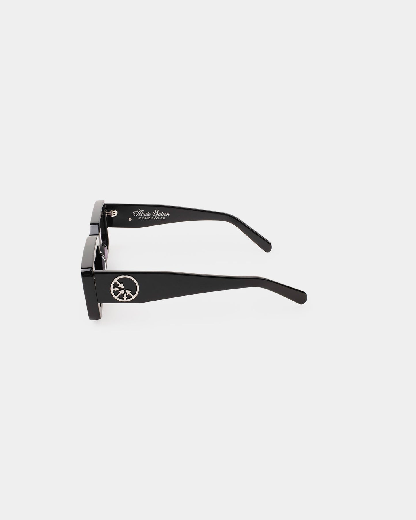 "MOB" Silver Circle Black sunglasses - mrcnoir