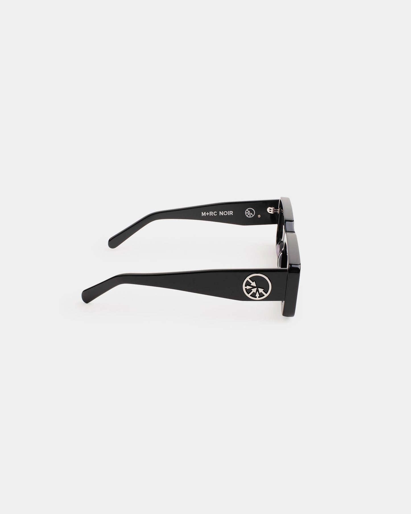 "MOB" Silver Circle Black sunglasses - mrcnoir