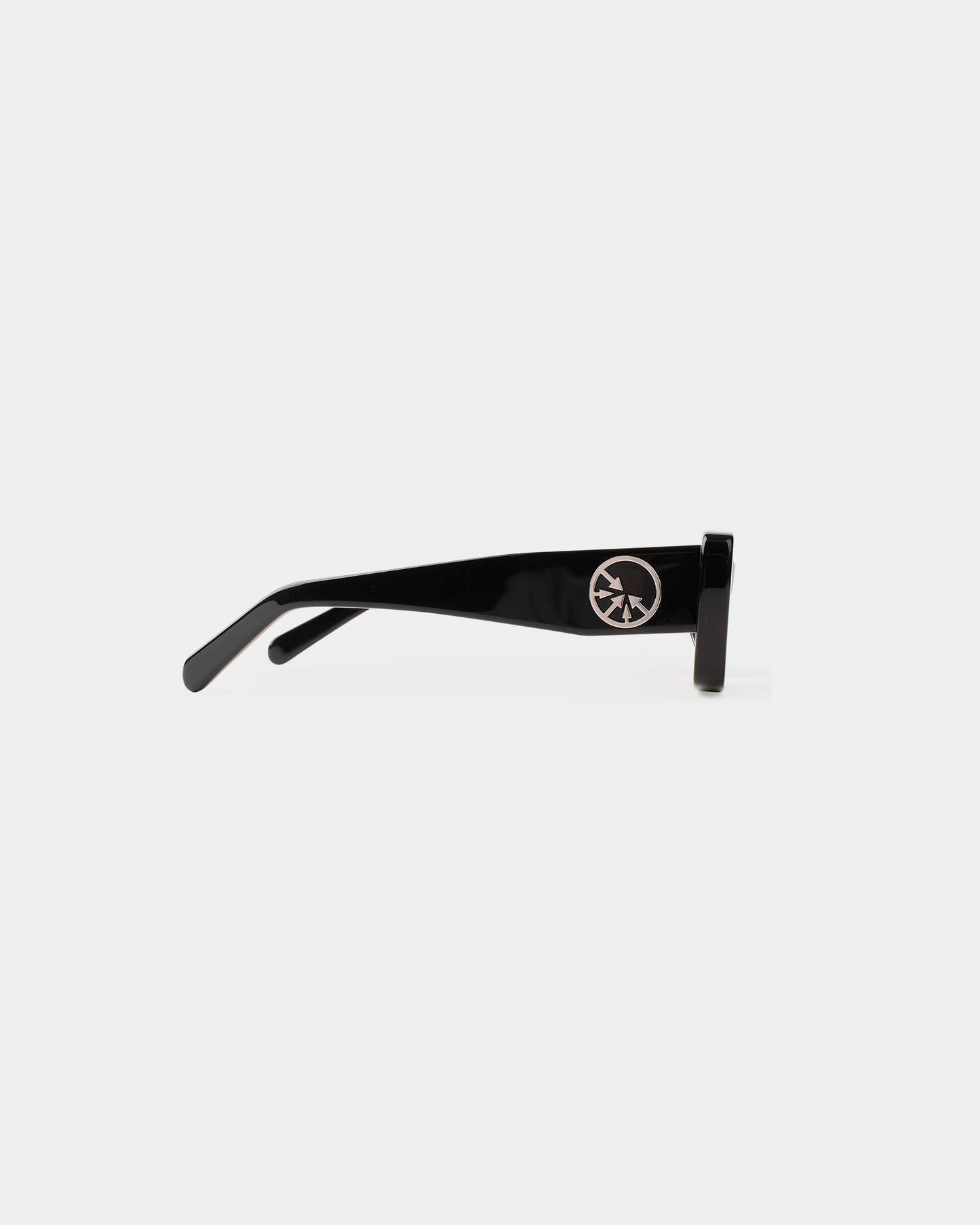 "MOB" Silver Circle Black sunglasses - mrcnoir