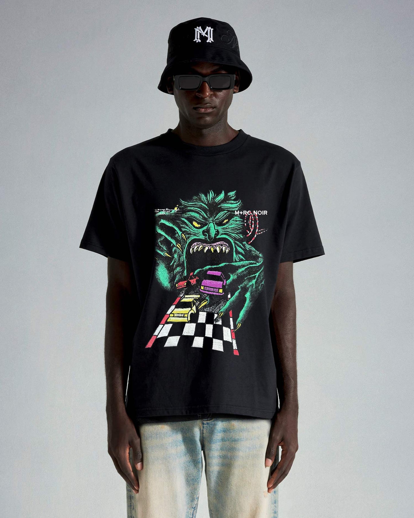 "Monster RC" Black tee - mrcnoir