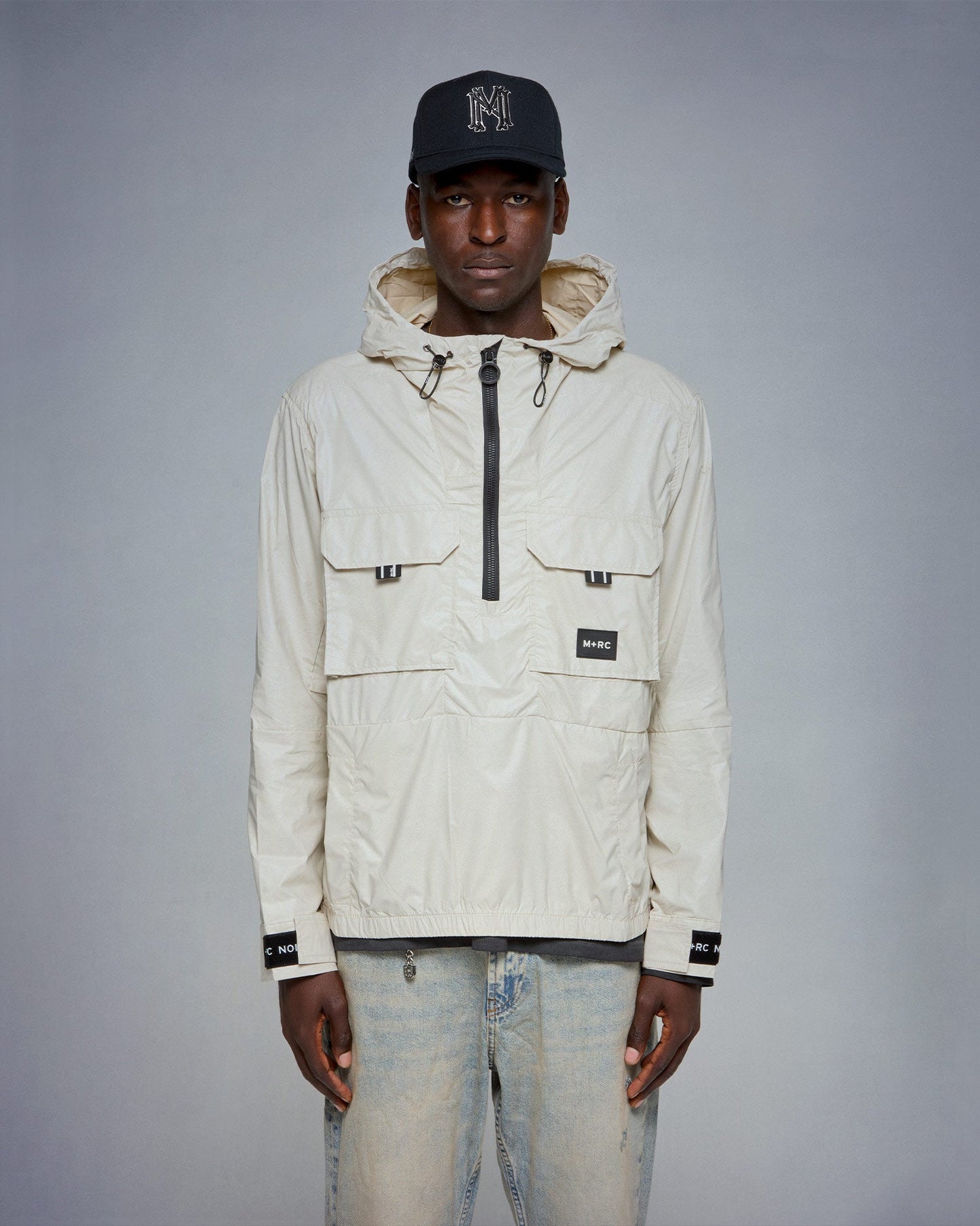 PU Carbon off white Jacket - mrcnoir
