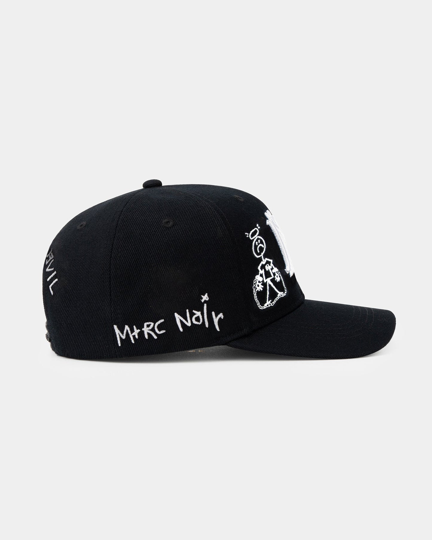 "Say No To The devil" Blazon Italian Wool Hat - mrcnoir