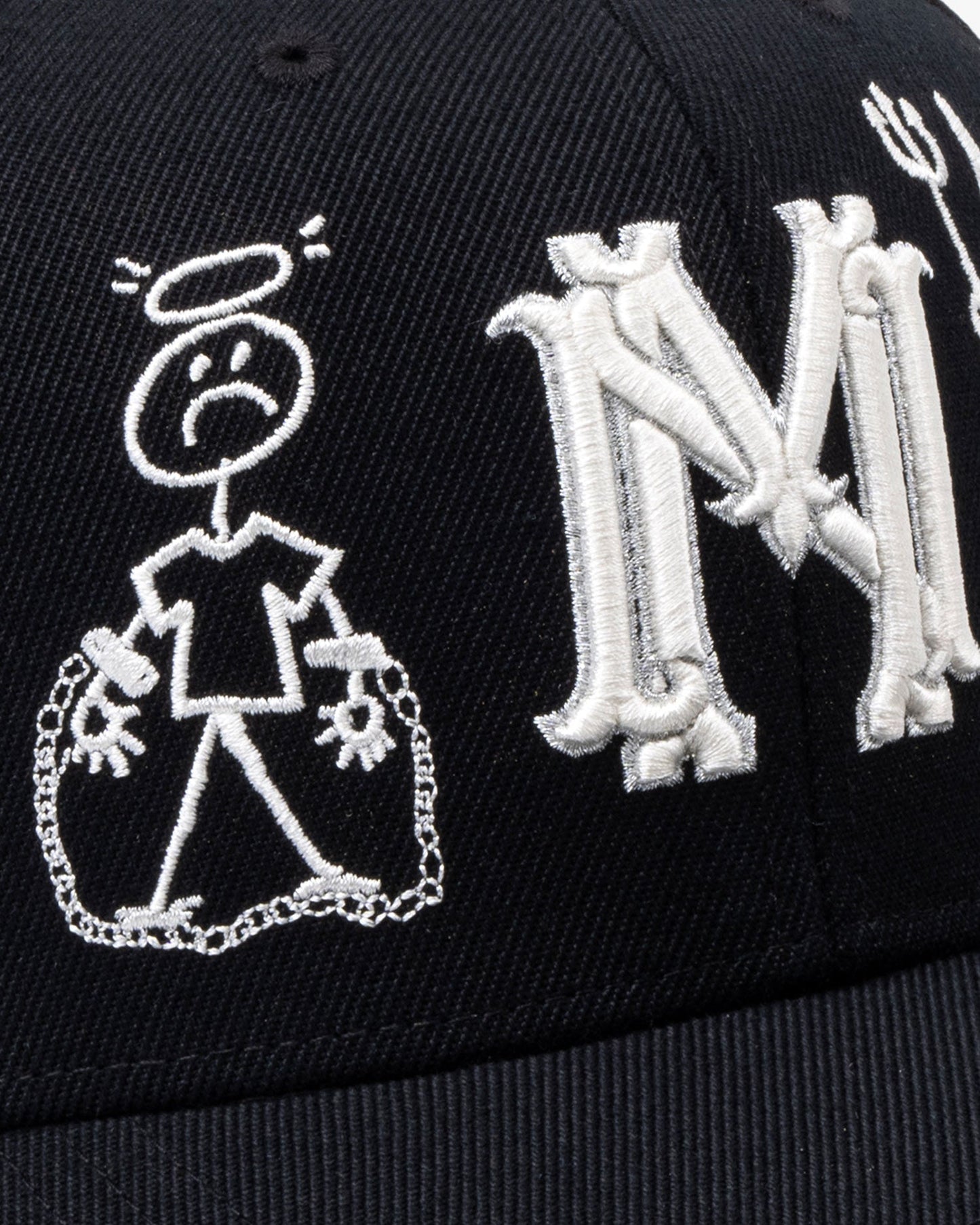 "Say No To The devil" Blazon Italian Wool Hat - mrcnoir