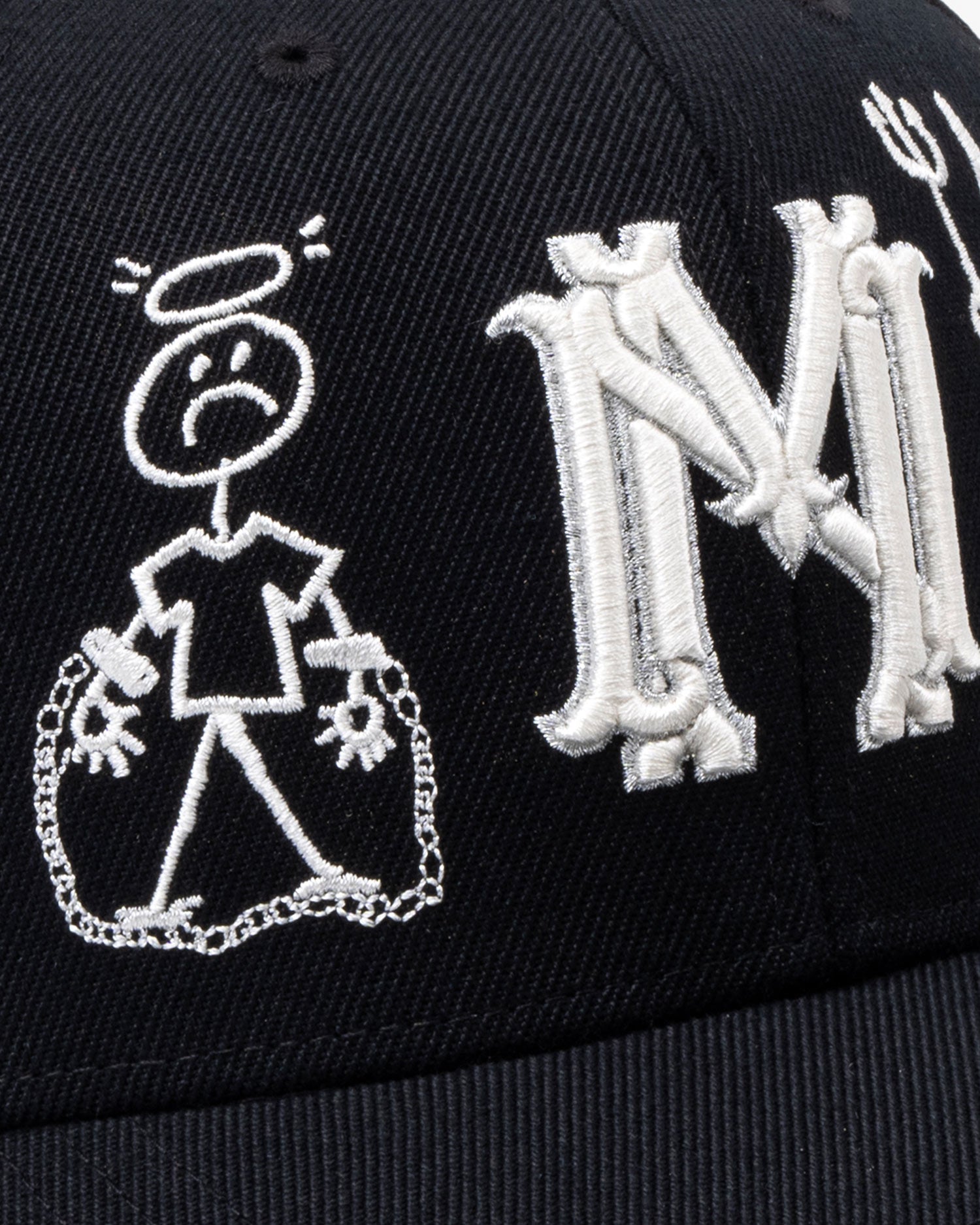 "Say No To The devil" Blazon Italian Wool Hat - mrcnoir