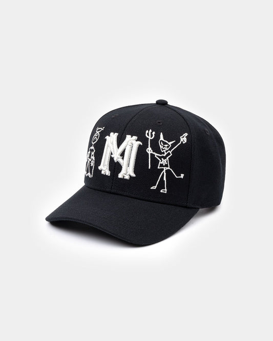 "Say No To The devil" Blazon Italian Wool Hat - mrcnoir