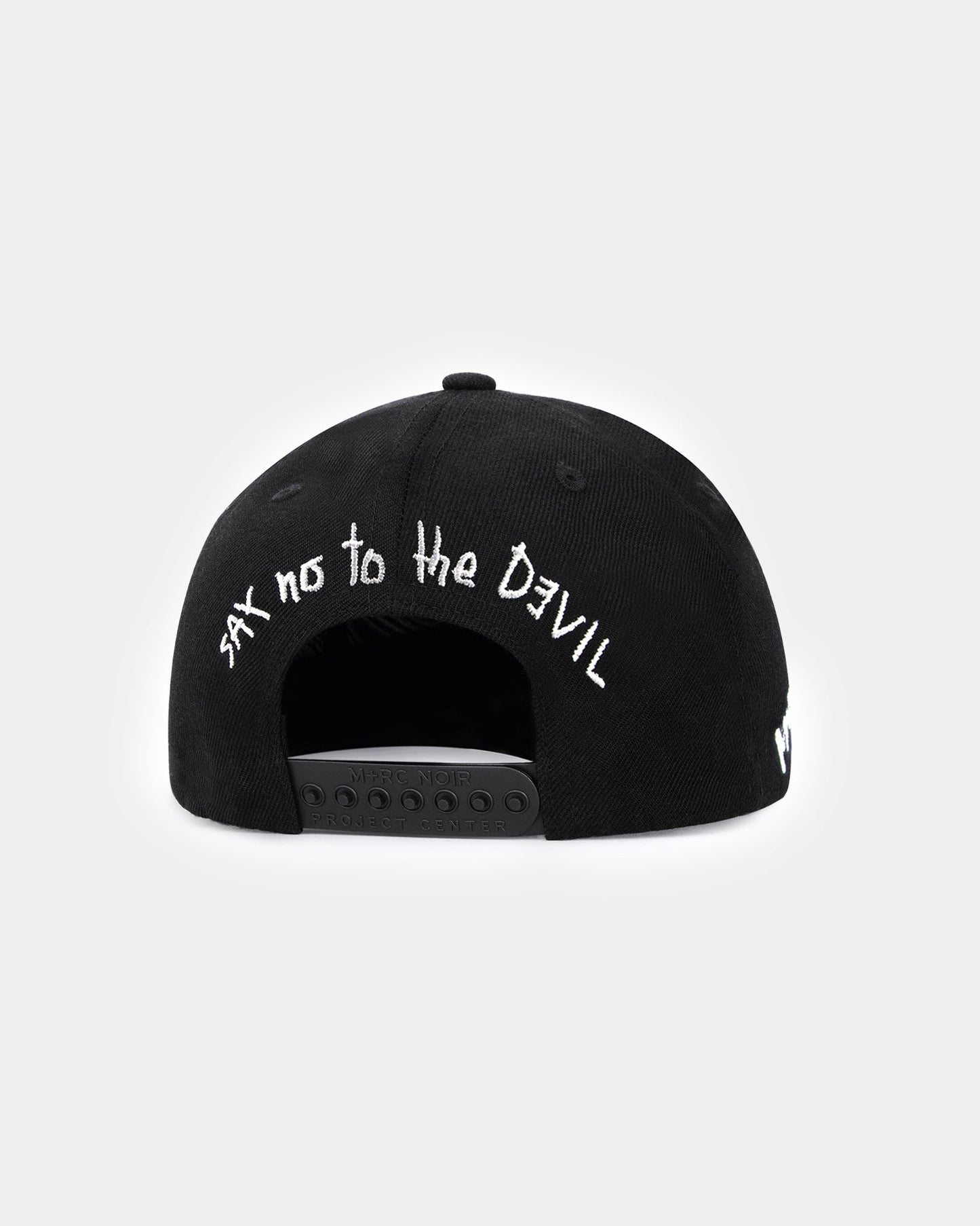 "Say No To The devil" Blazon Italian Wool Hat - mrcnoir