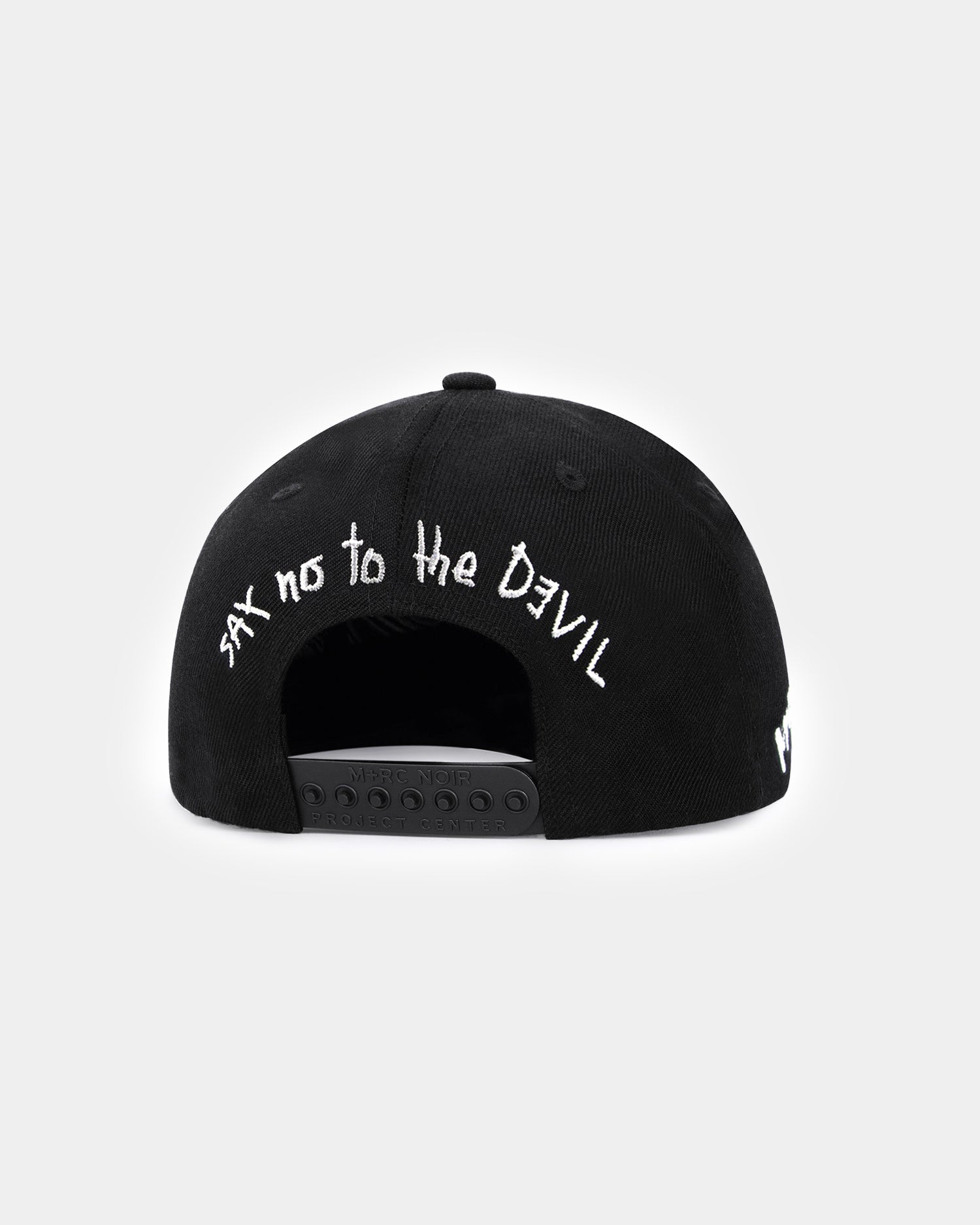 "Say No To The devil" Blazon Italian Wool Hat - mrcnoir