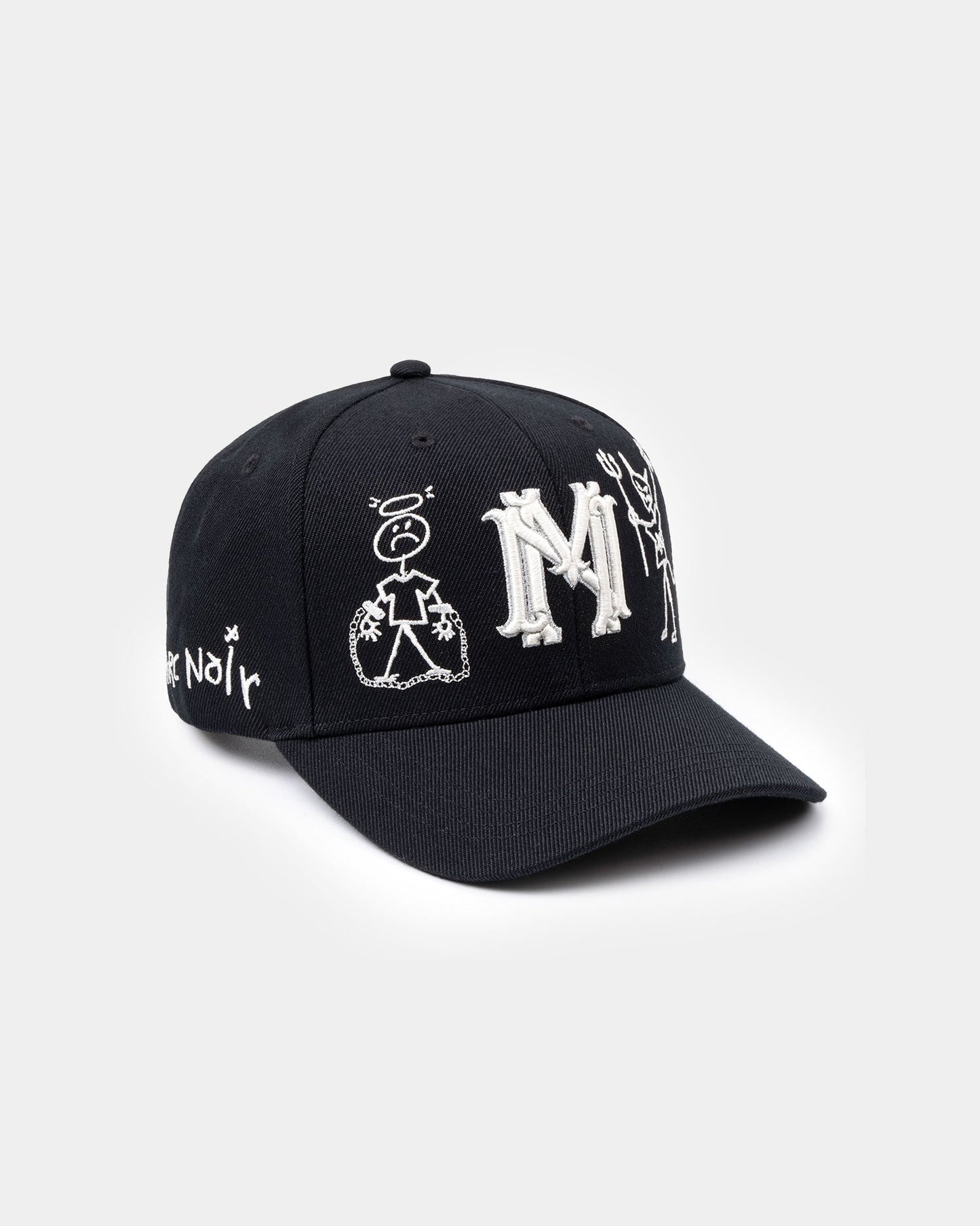 "Say No To The devil" Blazon Italian Wool Hat - mrcnoir