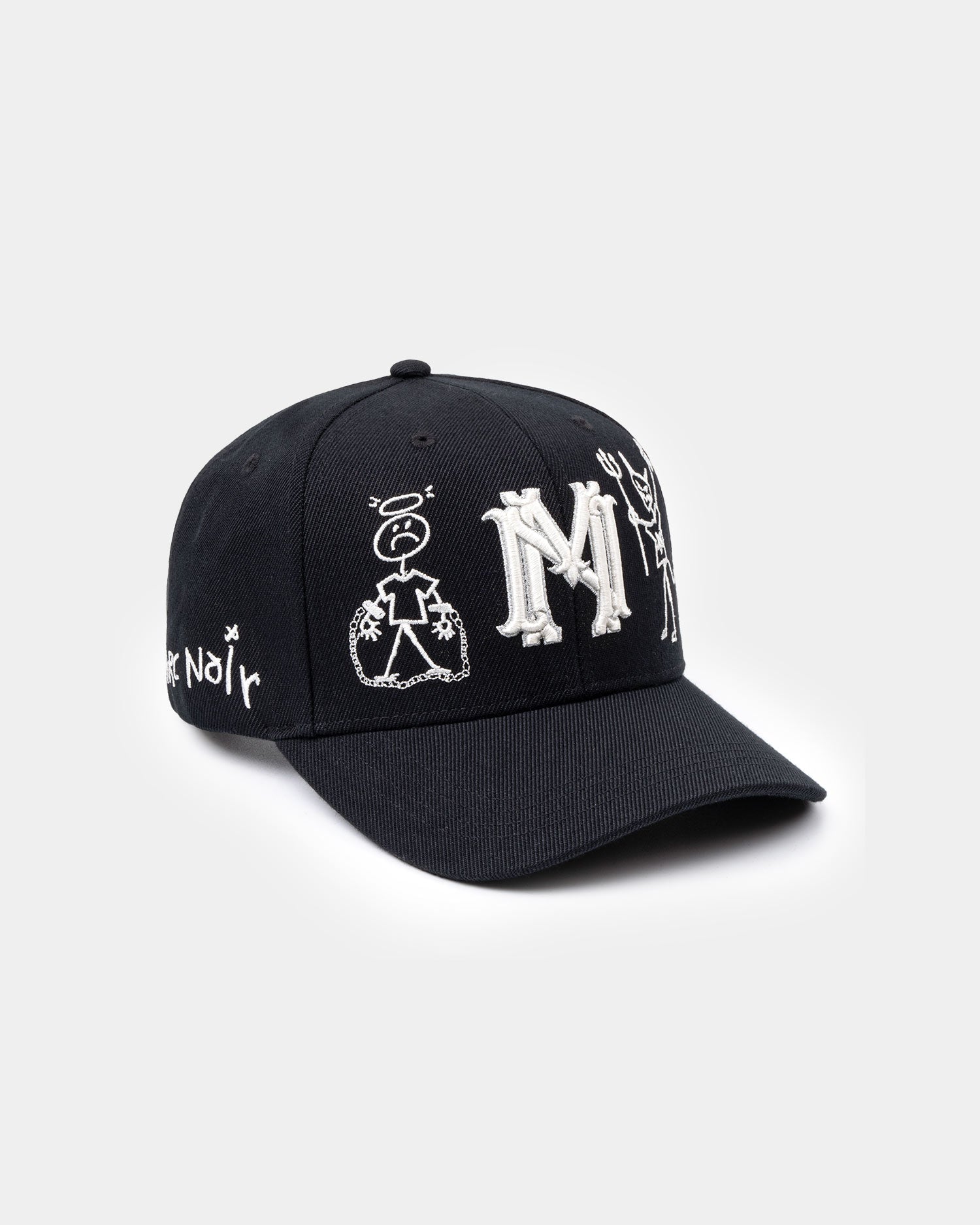"Say No To The devil" Blazon Italian Wool Hat - mrcnoir