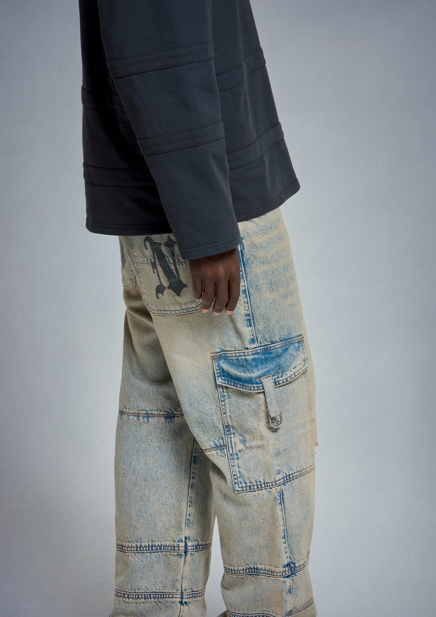 Styx Blue Denim Cargo Pant - mrcnoir
