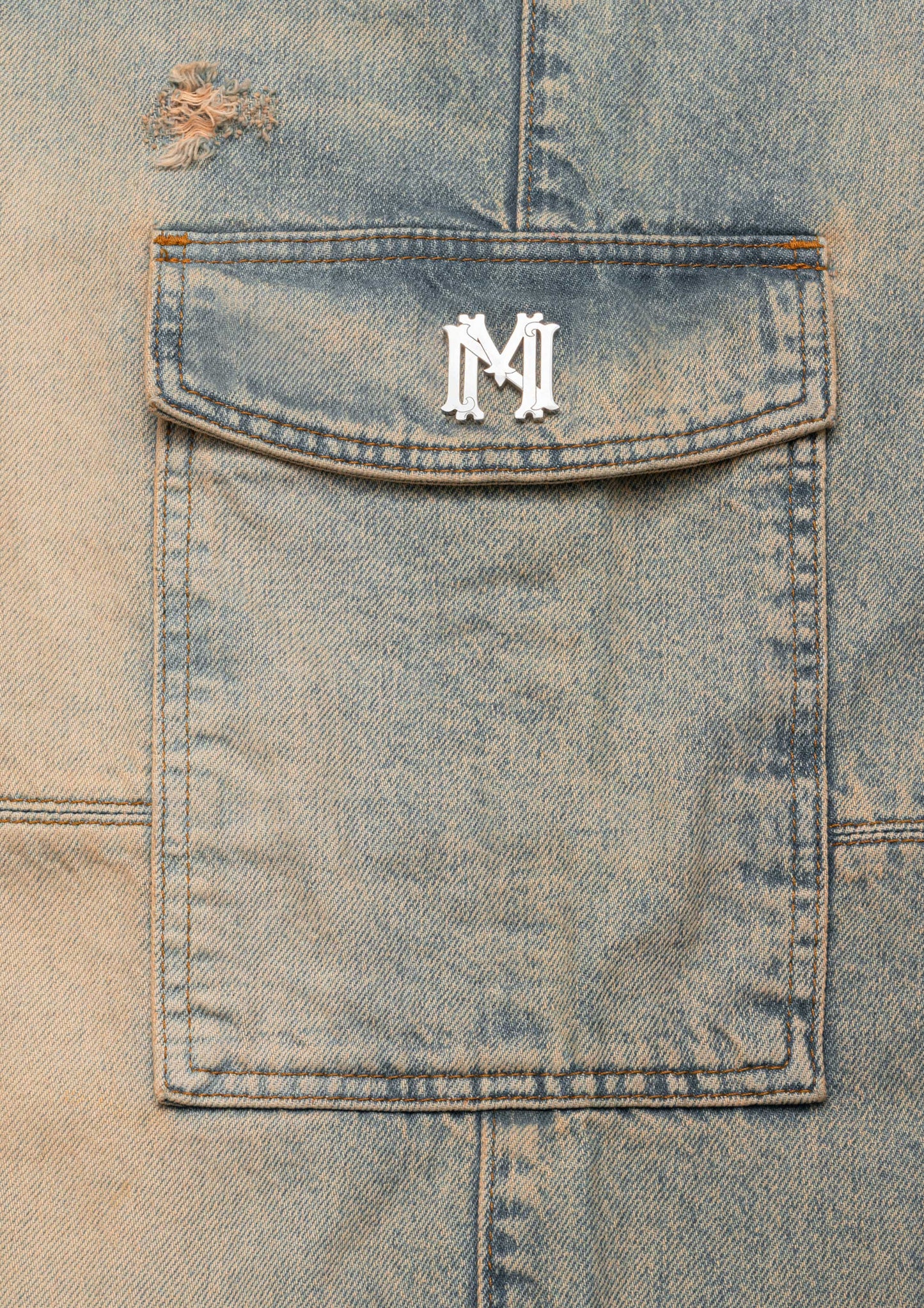 Styx Blue Denim Cargo Pant - mrcnoir