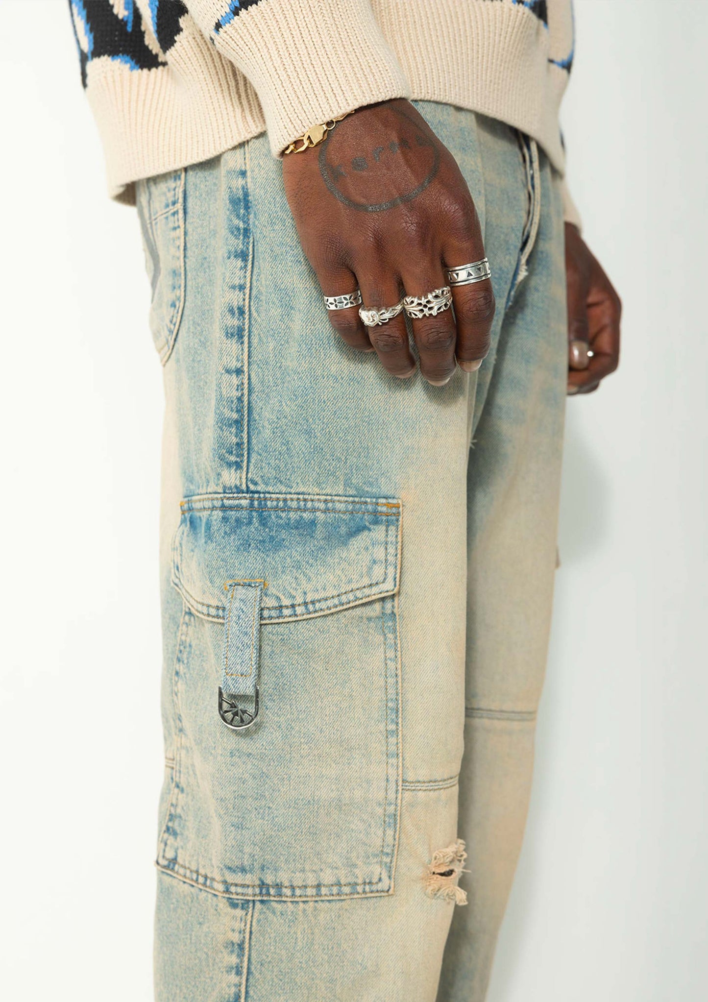Styx Denim Cargo Pant - mrcnoir