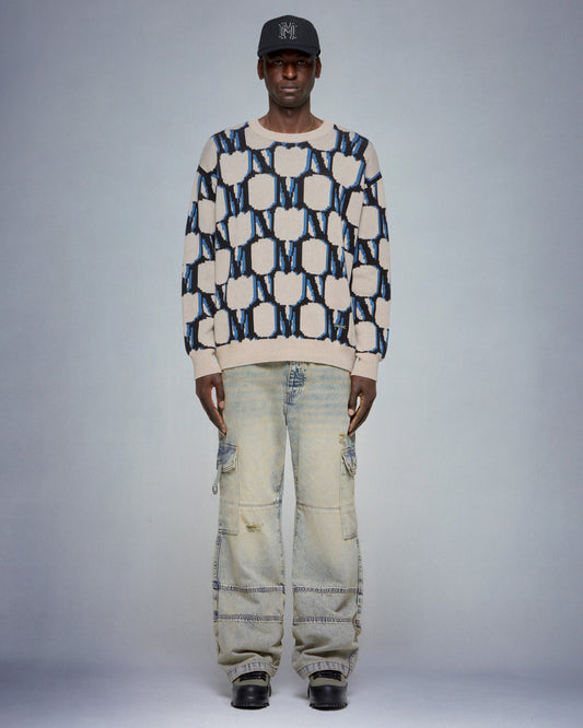 USA Monogram Knitted Sweater - mrcnoir