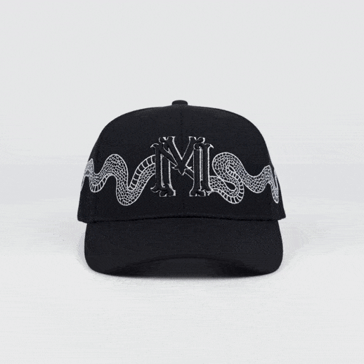 "Genesis" pure wool twill blazon hat - mrcnoir