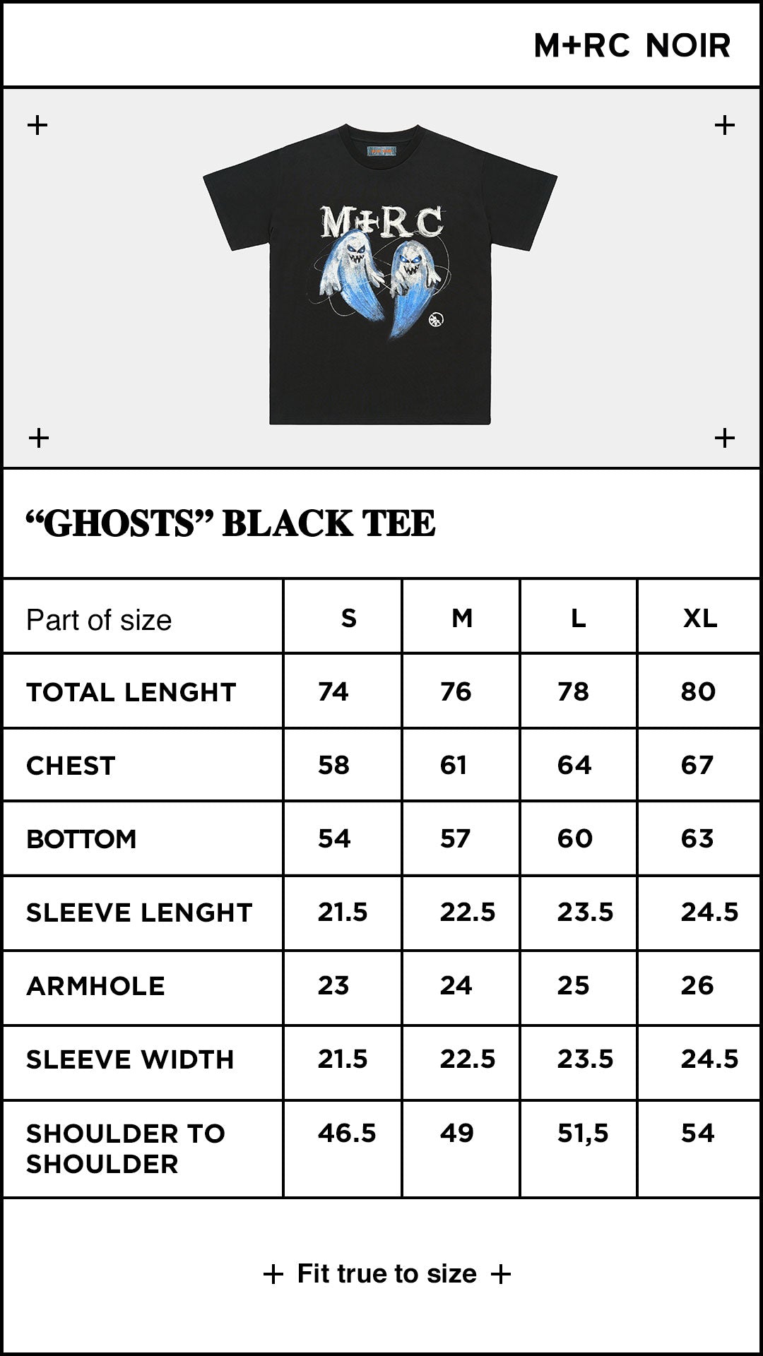 Ghosts 300gms tee - mrcnoir