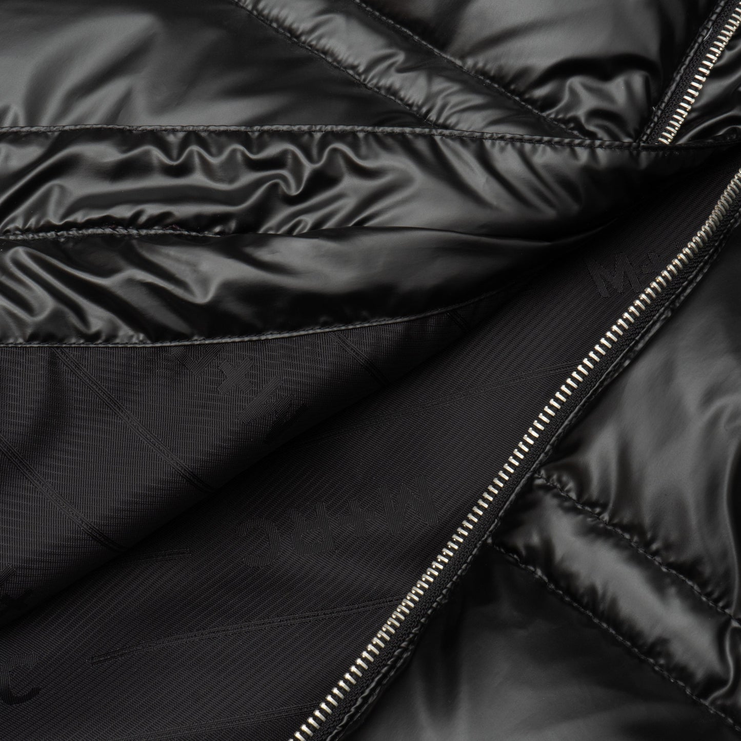 Wavy Black Down Jacket - mrcnoir