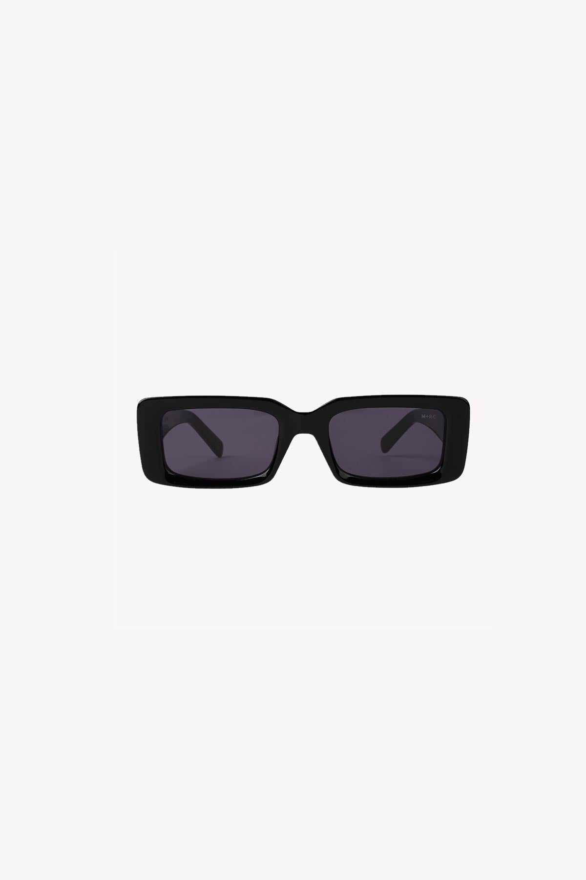 Lunettes de Soleil "MOB" Cercle Argenté Noires