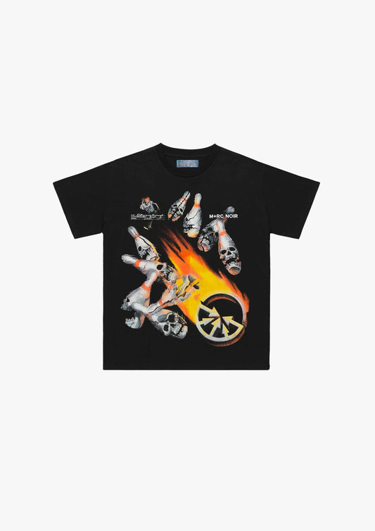 'Bowling Alley' Black Tee Shirt