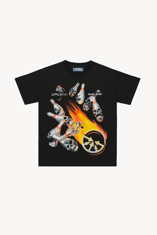'Bowling Alley' Black Tee Shirt
