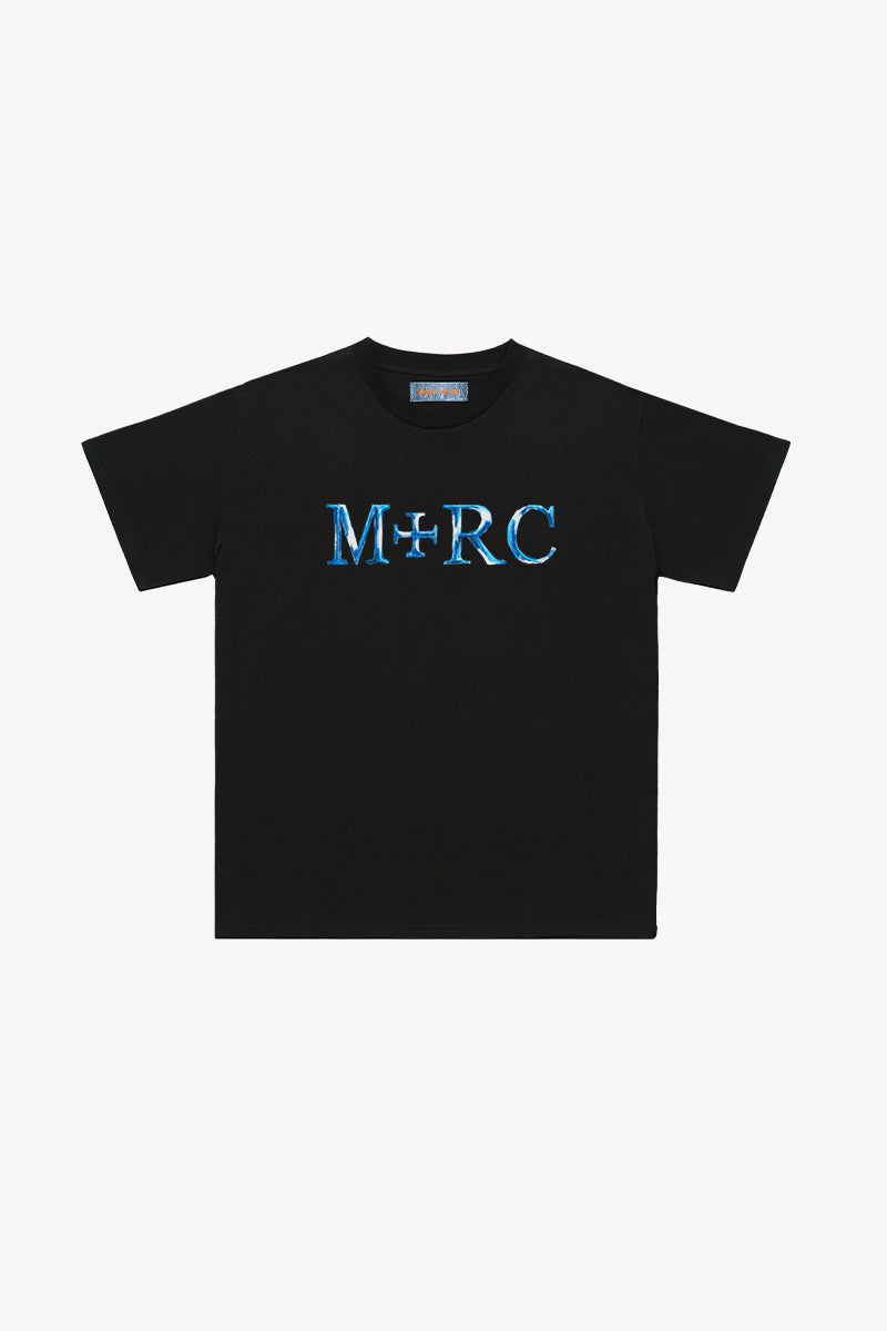 Cloudy Heart Black Tee
