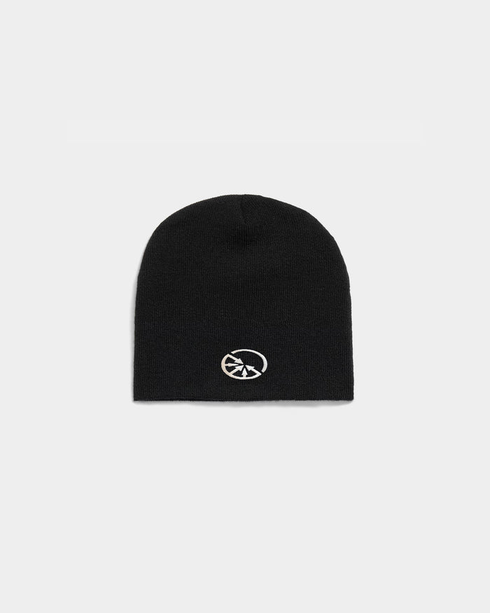 "Eclipses" Pima Black Beanie