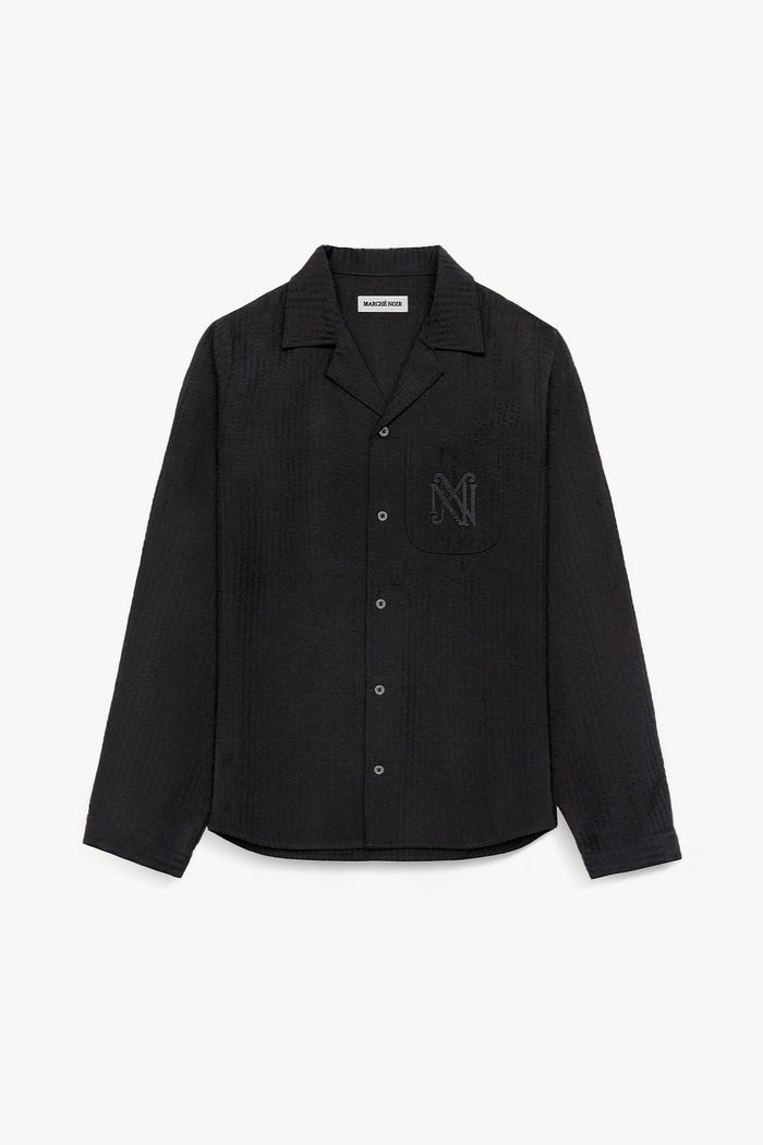 Chemise Seersucker en Laine Japonaise
