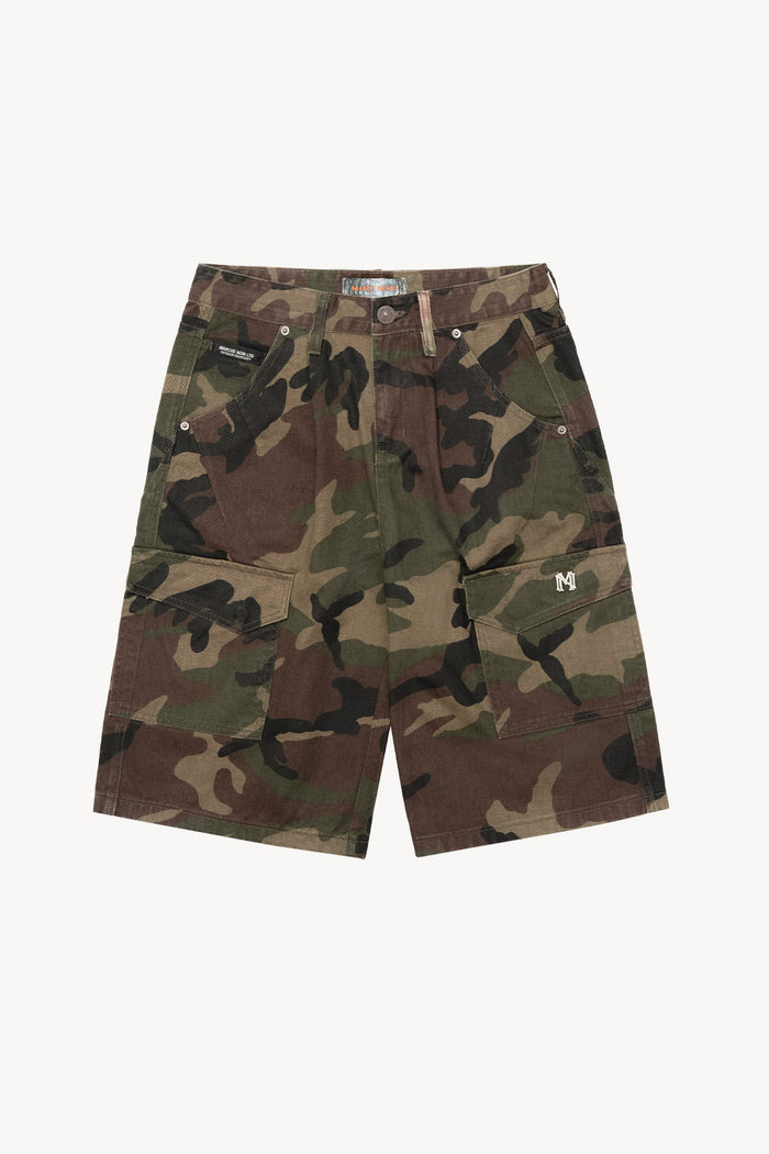 Pantalon cargo noir en velours côtelé Styx