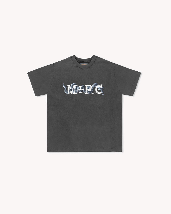 T-shirt "Genesis" Vintage Délavé Noir